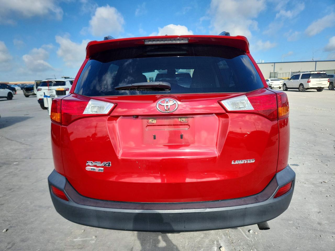 2014 Toyota Rav4 Limited Red vin: 2T3YFREV6EW107924
