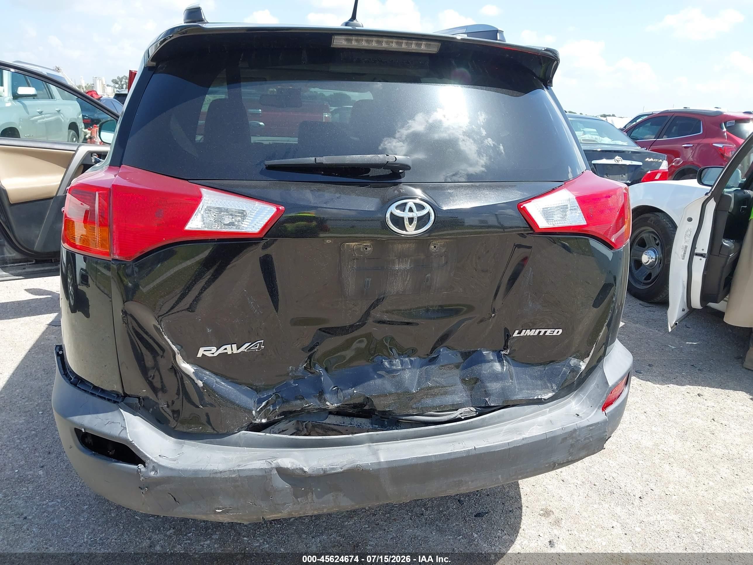 2015 Toyota Rav4 Limited Black vin: 2T3YFREV6FW160141