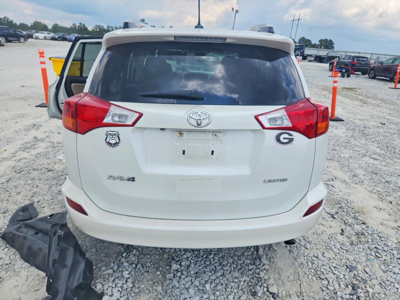2015 Toyota Rav4 Limited White vin: 2T3YFREV6FW175660