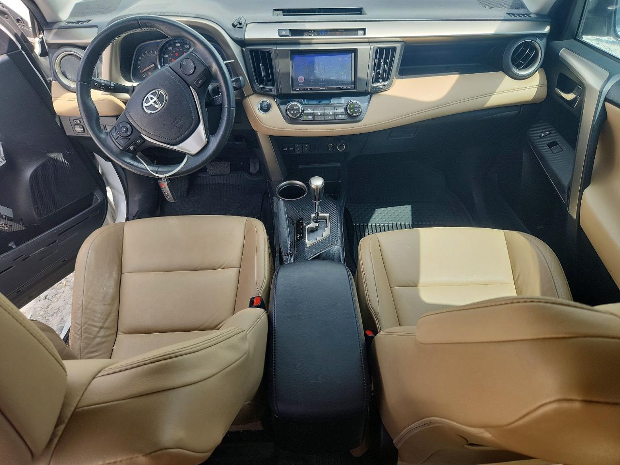 2015 Toyota Rav4 Limited White vin: 2T3YFREV6FW175660