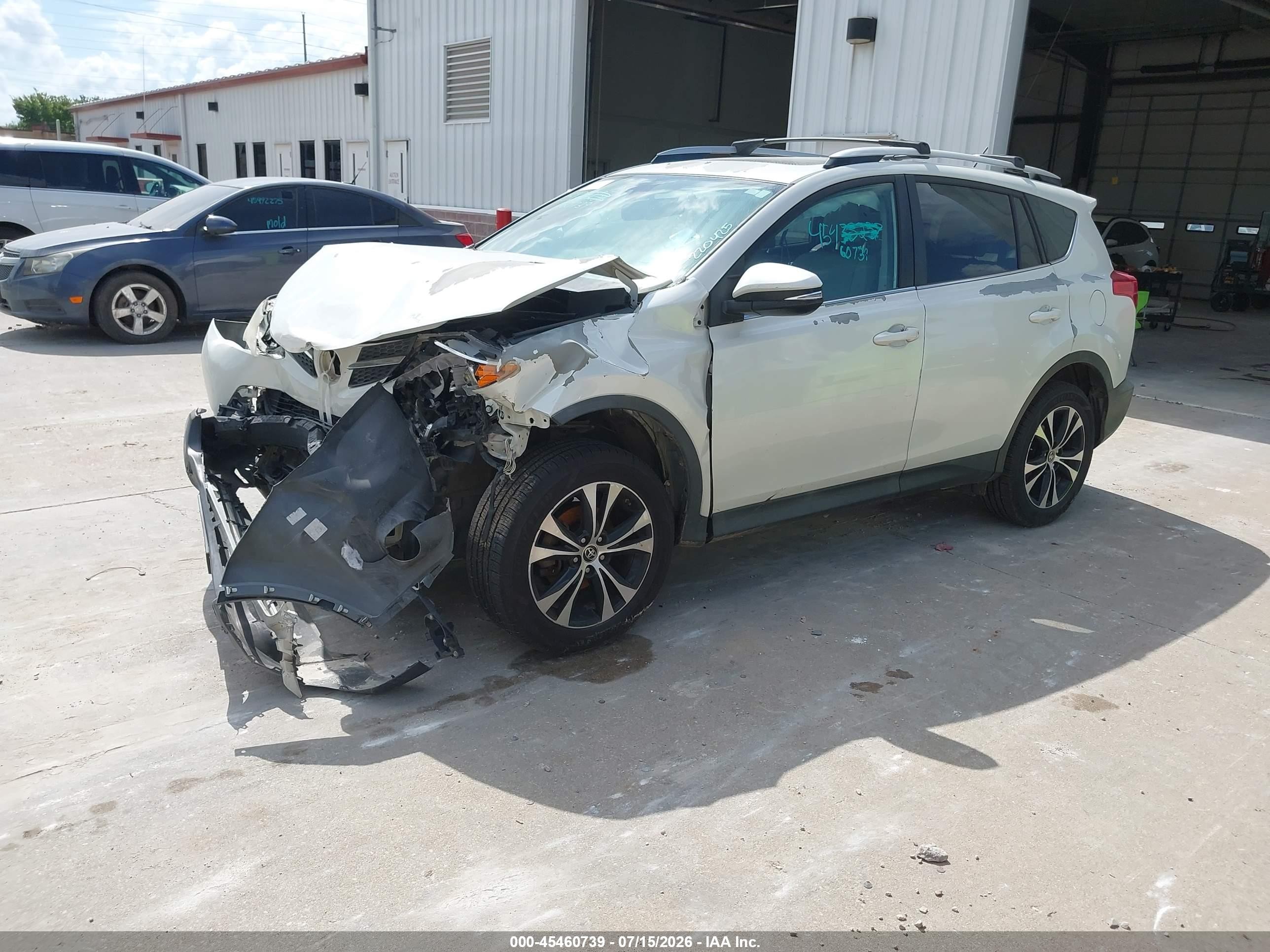 2015 Toyota Rav4 Limited White vin: 2T3YFREV6FW187310