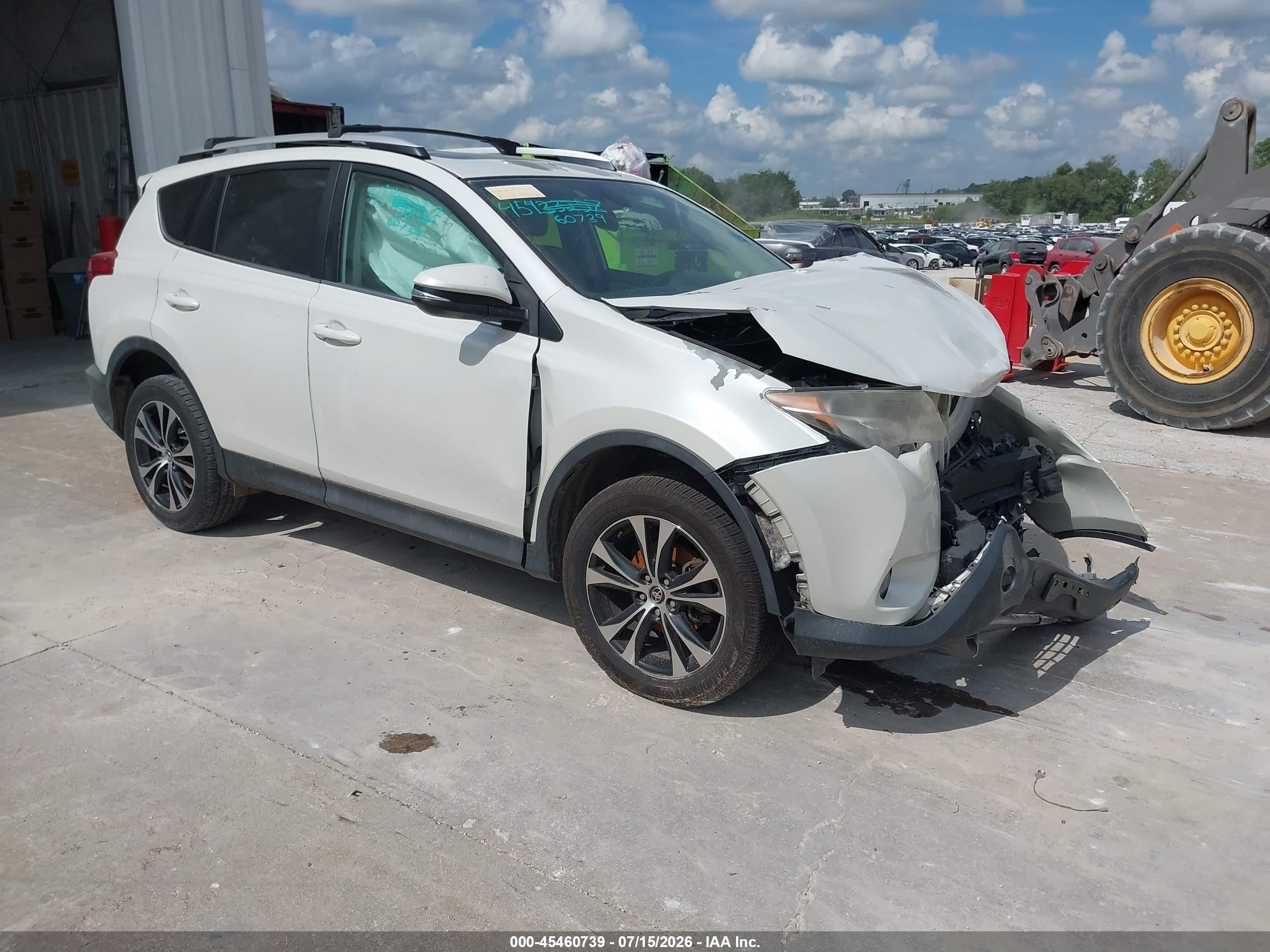 2015 Toyota Rav4 Limited White vin: 2T3YFREV6FW187310