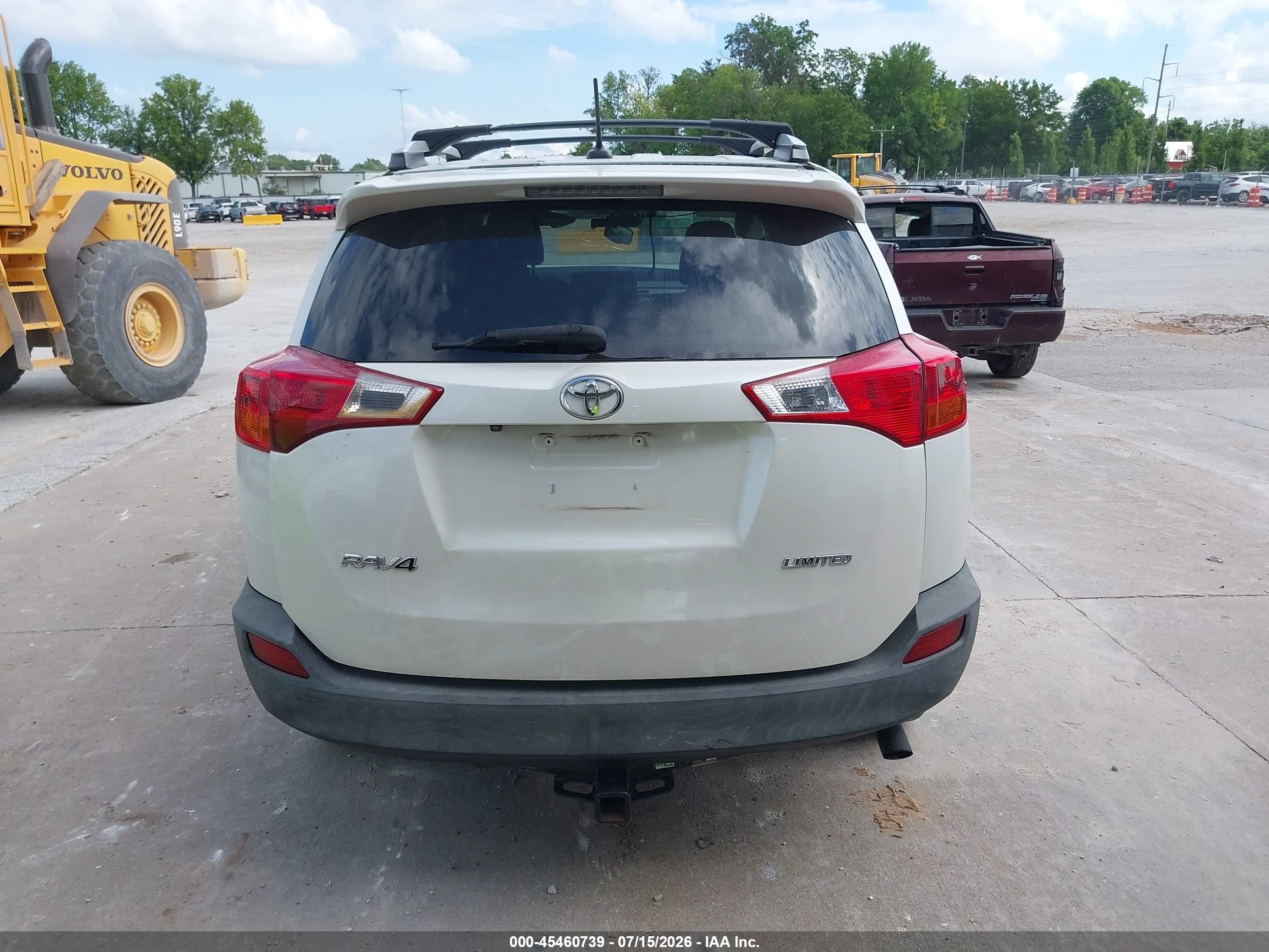 2015 Toyota Rav4 Limited White vin: 2T3YFREV6FW187310