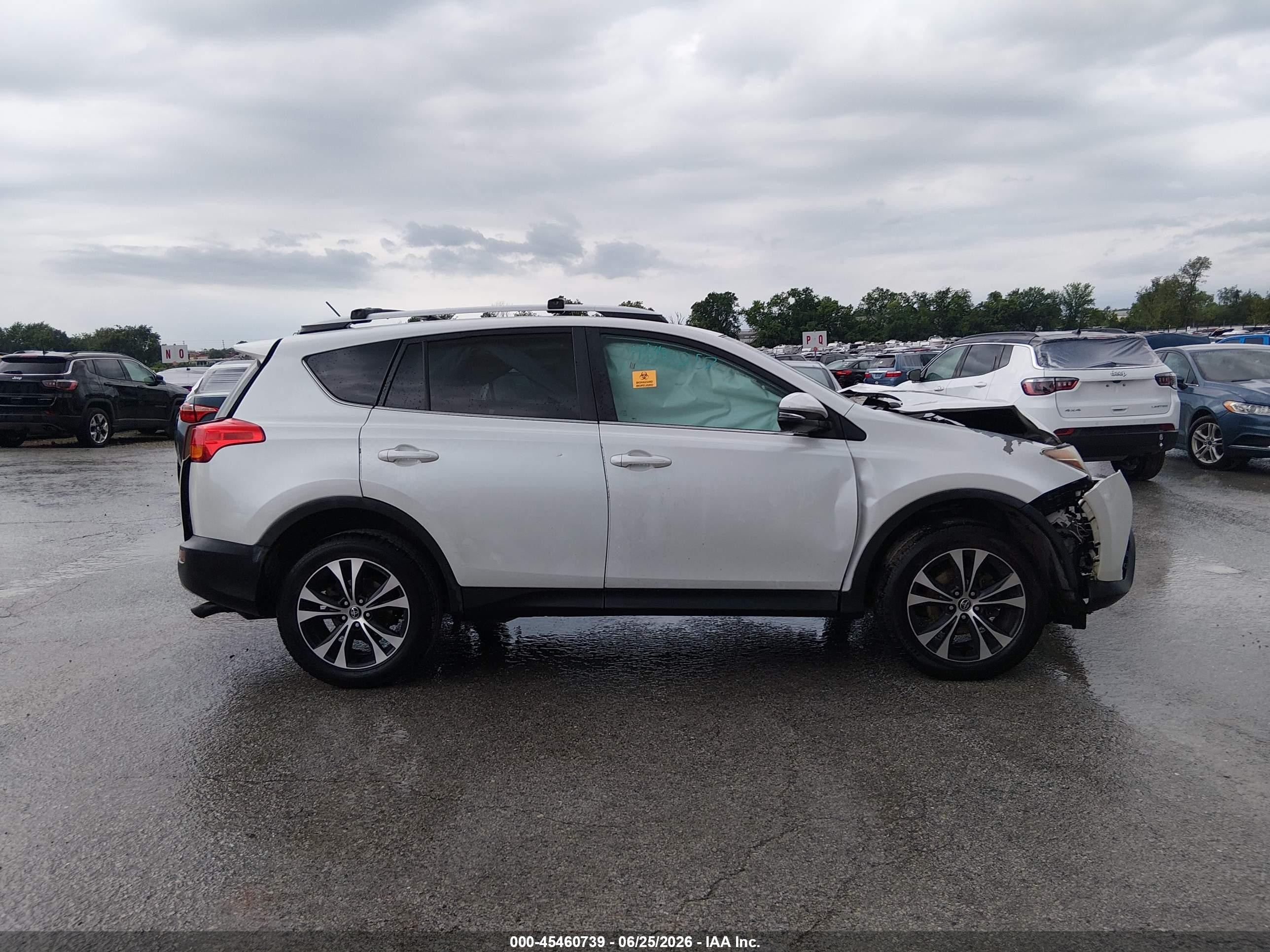 2015 Toyota Rav4 Limited White vin: 2T3YFREV6FW187310