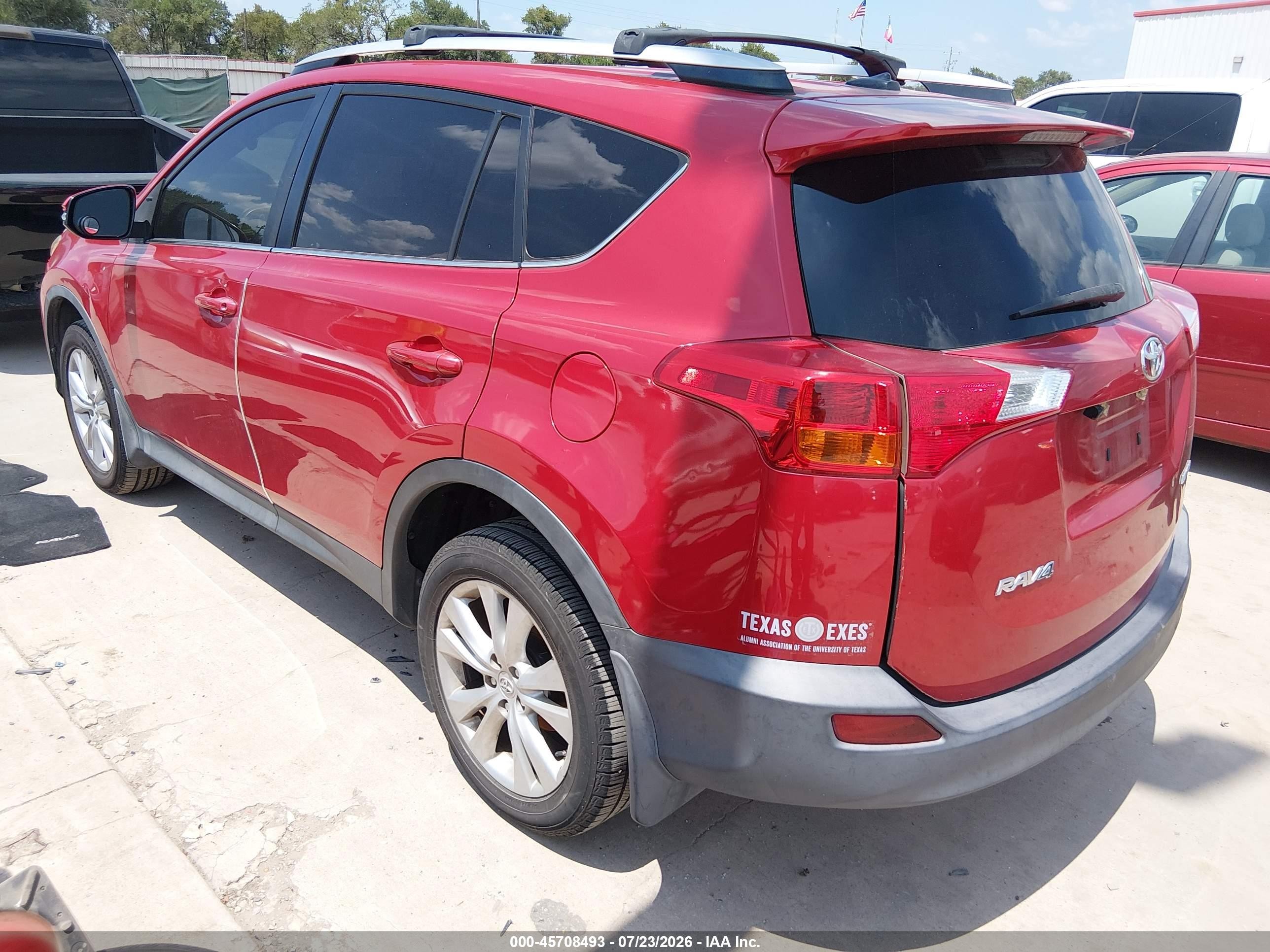 2013 Toyota Rav4 Limited Red vin: 2T3YFREV7DW062300