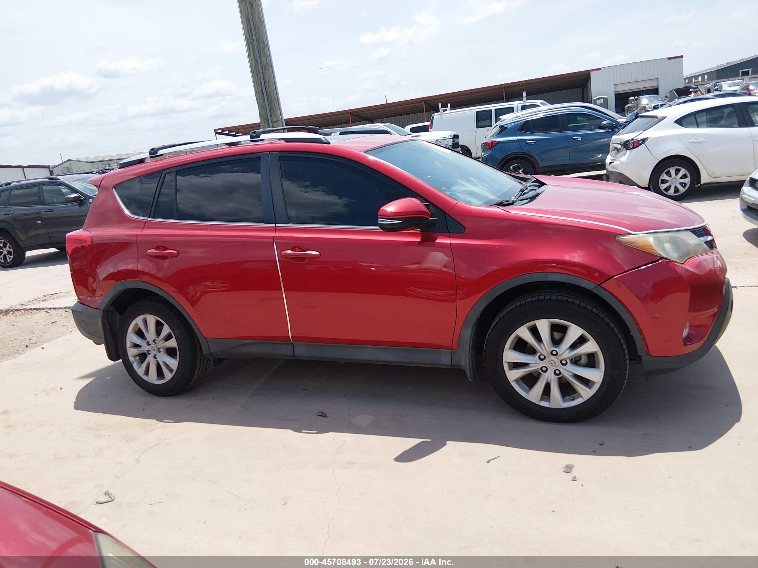 2013 Toyota Rav4 Limited Red vin: 2T3YFREV7DW062300
