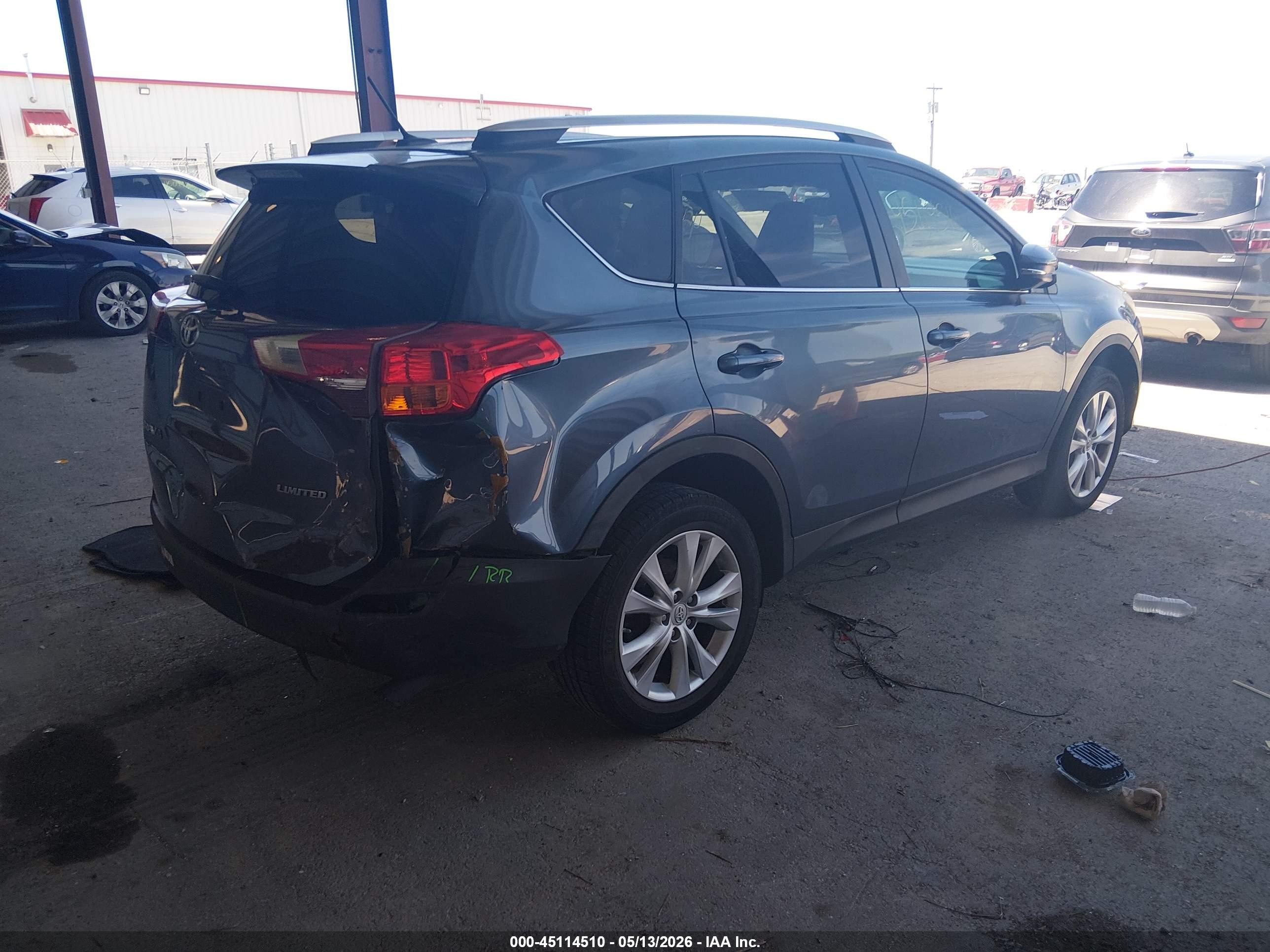 2013 Toyota Rav4 Limited Blue vin: 2T3YFREV7DW063463
