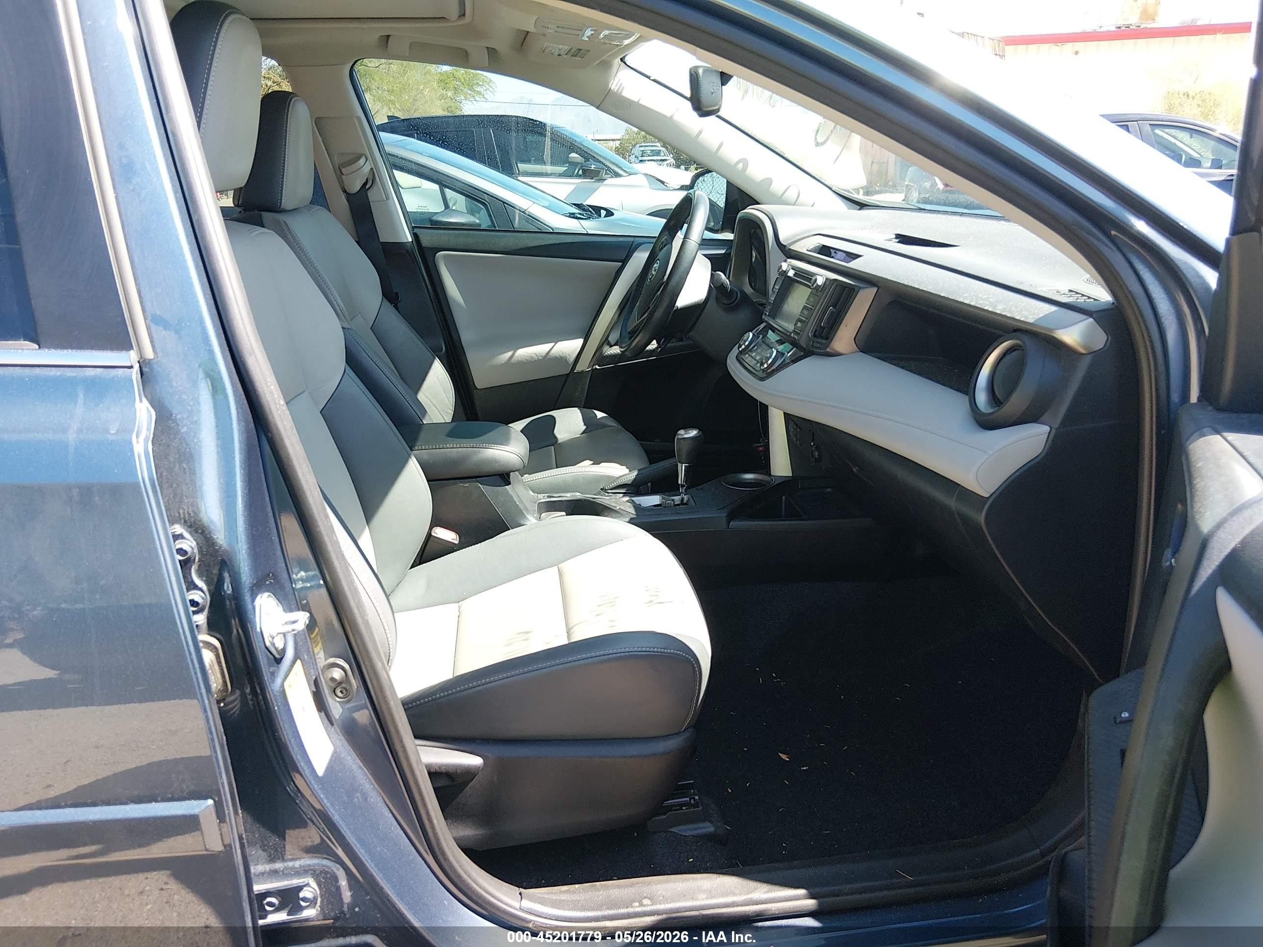 2014 Toyota Rav4 Limited Light Blue vin: 2T3YFREV7EW113571