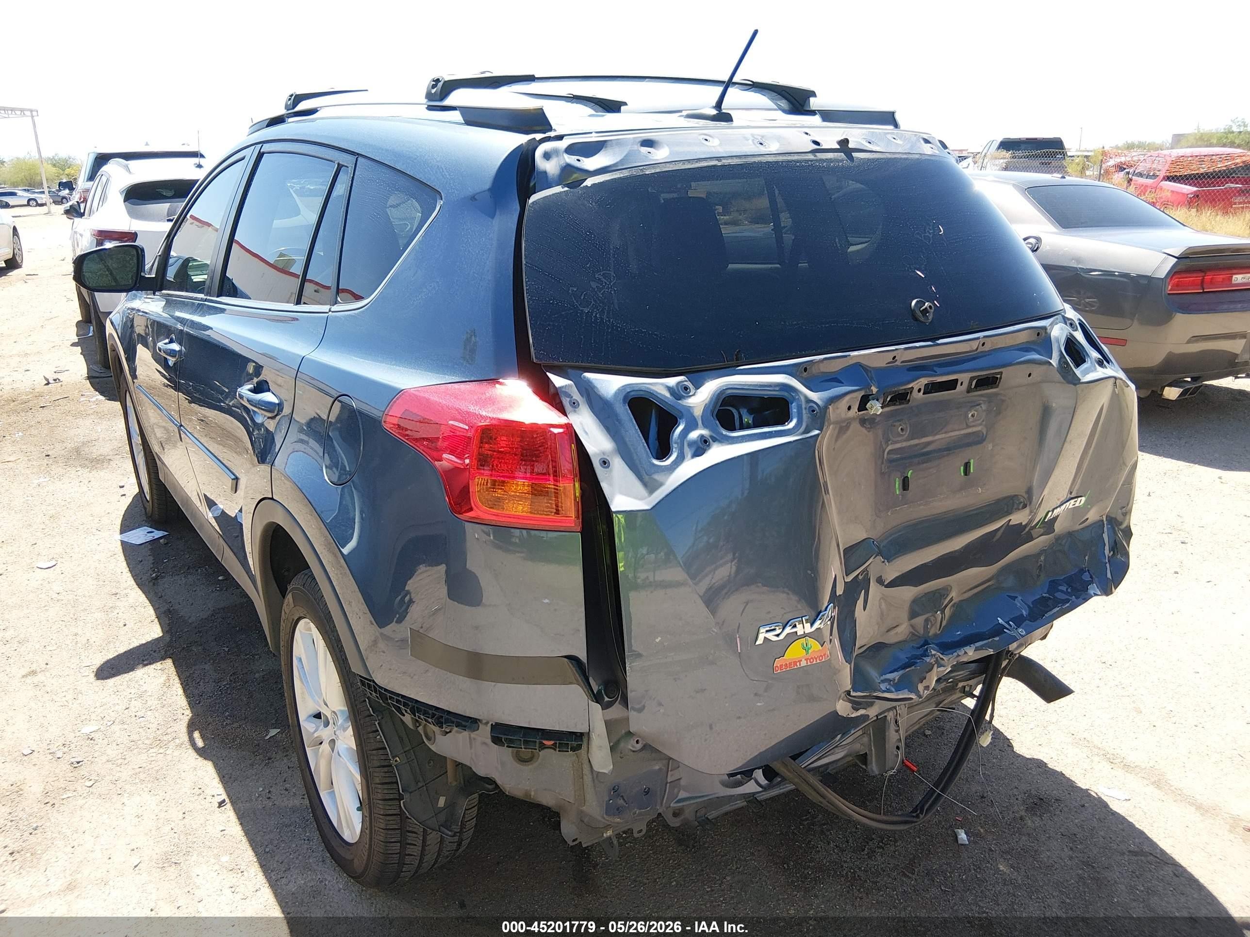 2014 Toyota Rav4 Limited Light Blue vin: 2T3YFREV7EW113571
