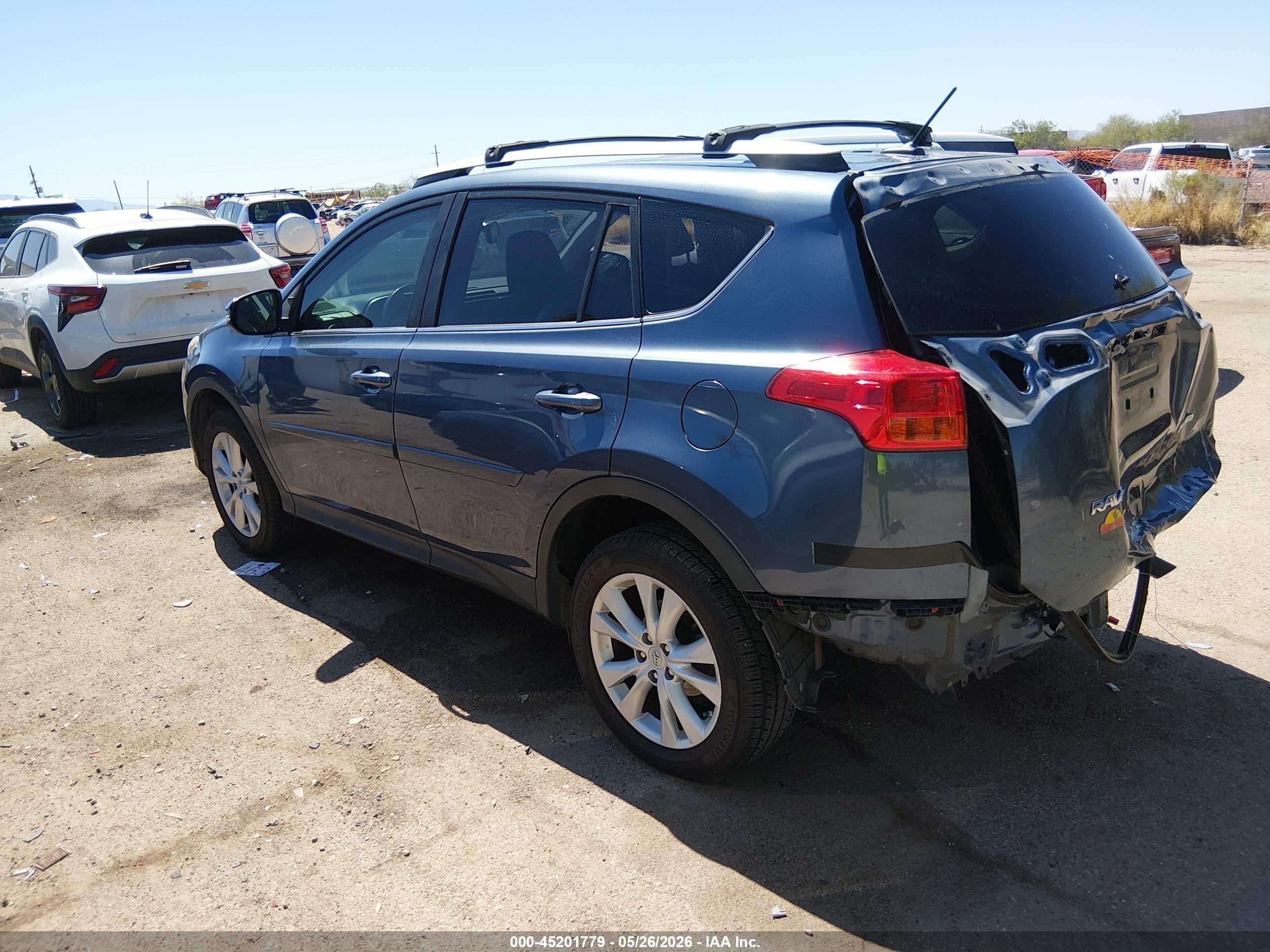 2014 Toyota Rav4 Limited Light Blue vin: 2T3YFREV7EW113571