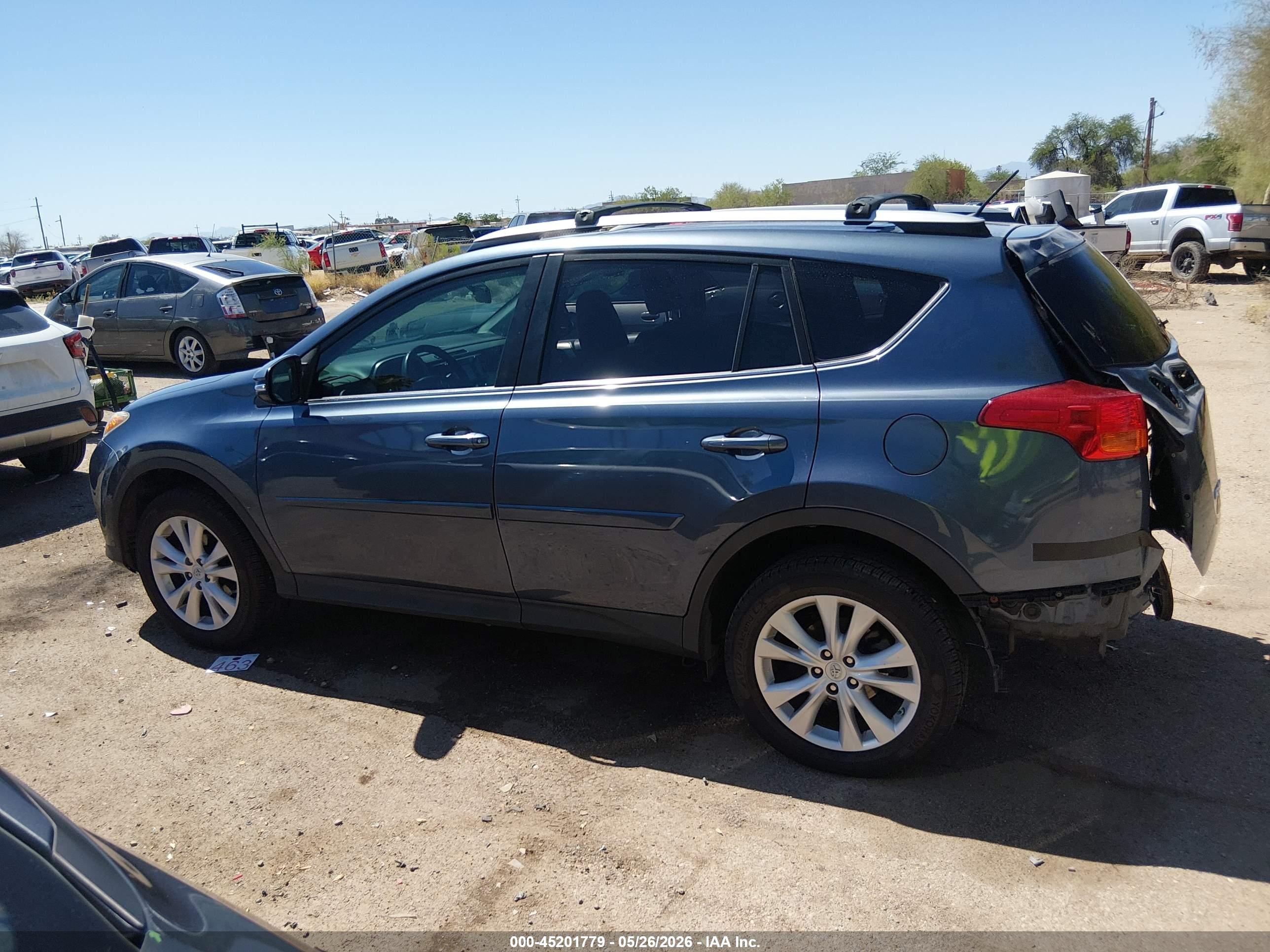 2014 Toyota Rav4 Limited Light Blue vin: 2T3YFREV7EW113571