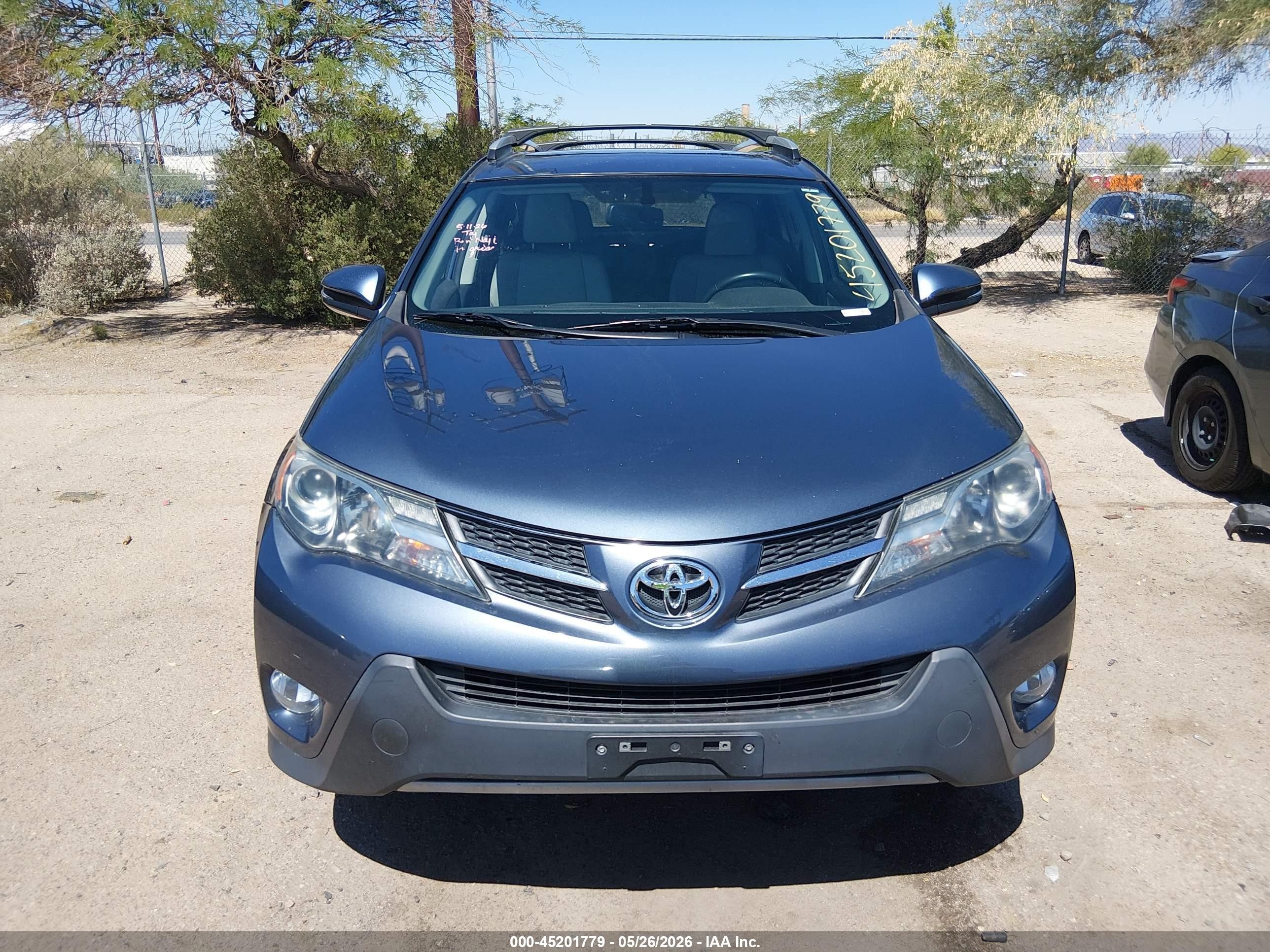 2014 Toyota Rav4 Limited Light Blue vin: 2T3YFREV7EW113571