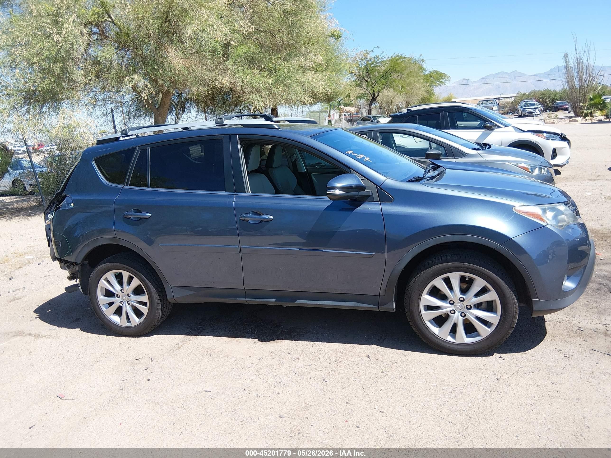 2014 Toyota Rav4 Limited Light Blue vin: 2T3YFREV7EW113571