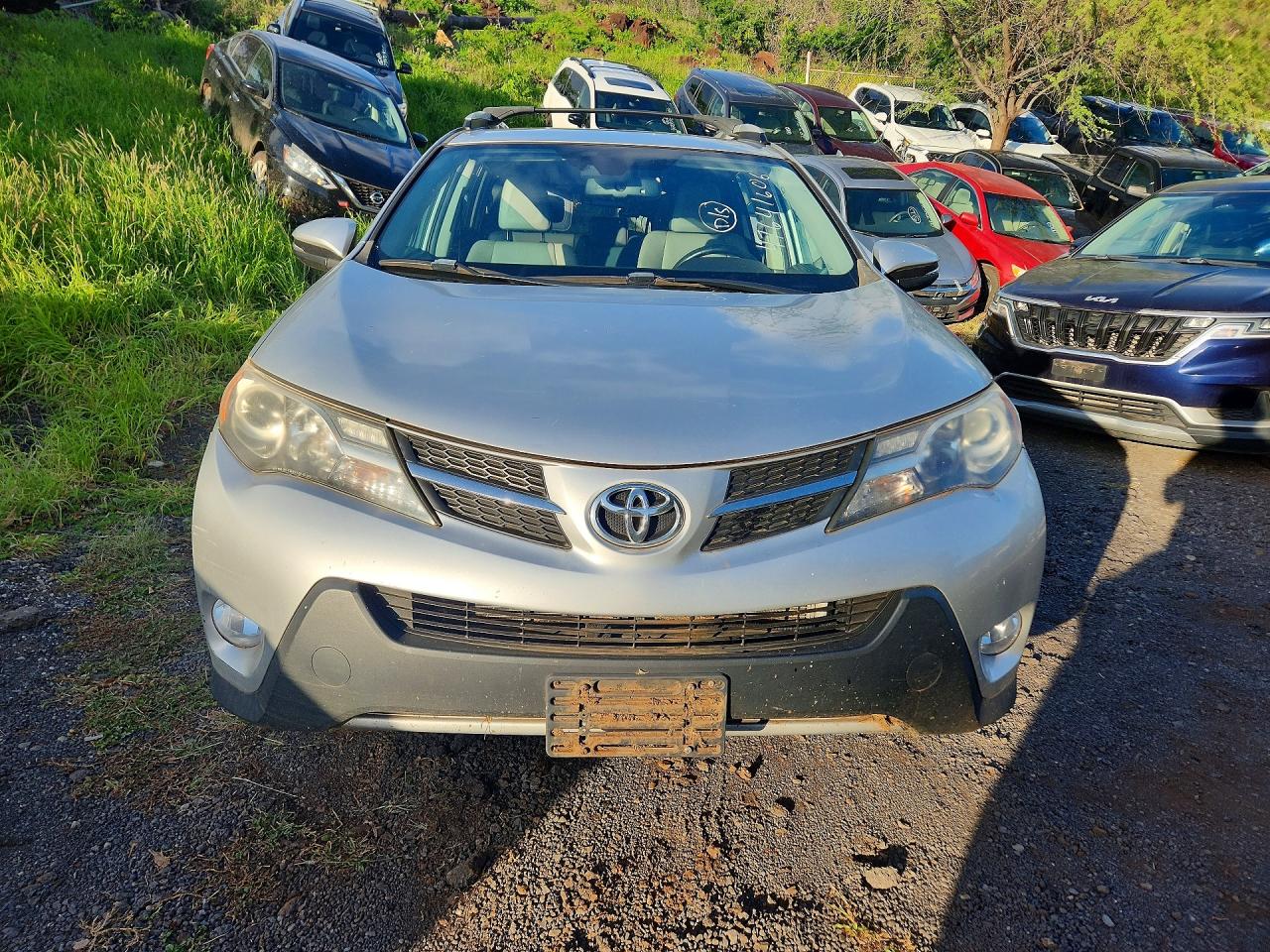 2014 Toyota Rav4 Limited Серебряный vin: 2T3YFREV7EW121752