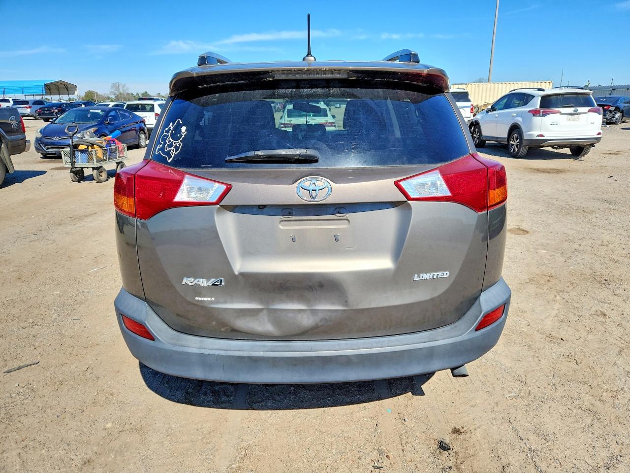 2014 Toyota Rav4 Limited Brown vin: 2T3YFREV7EW125512