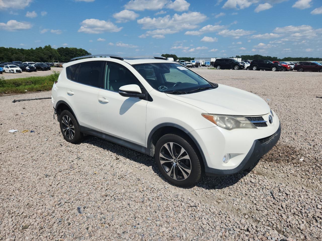 2015 Toyota Rav4 Limited White vin: 2T3YFREV7FW166563