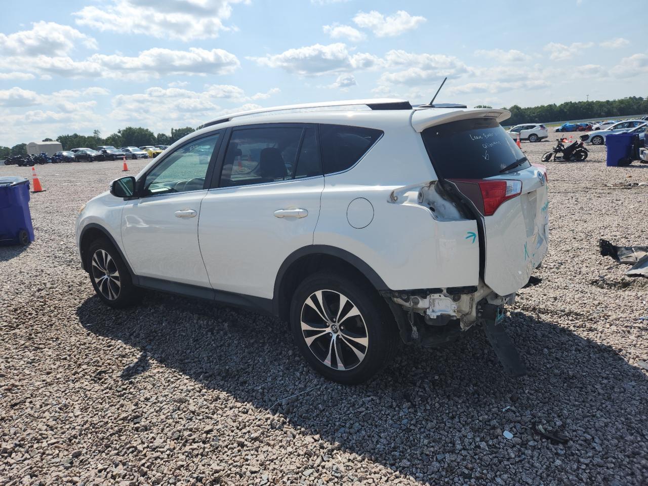 2015 Toyota Rav4 Limited White vin: 2T3YFREV7FW166563