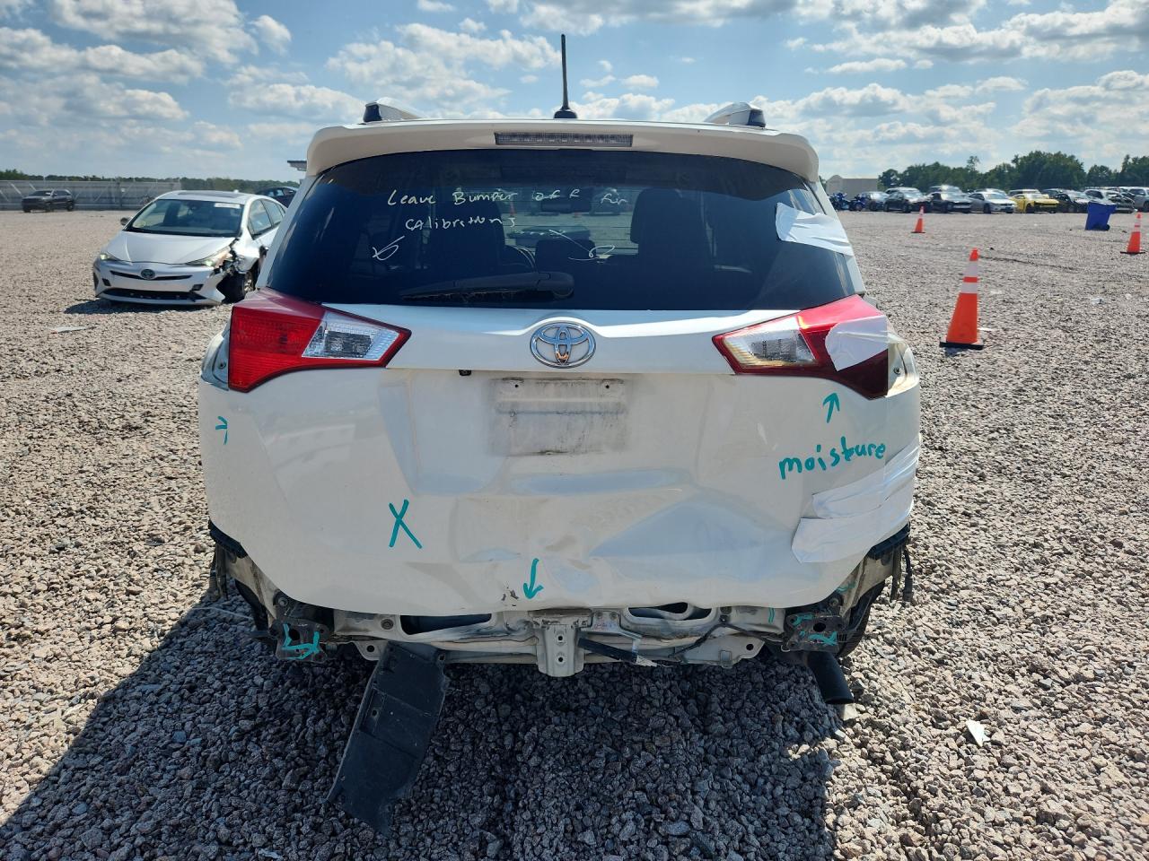 2015 Toyota Rav4 Limited White vin: 2T3YFREV7FW166563