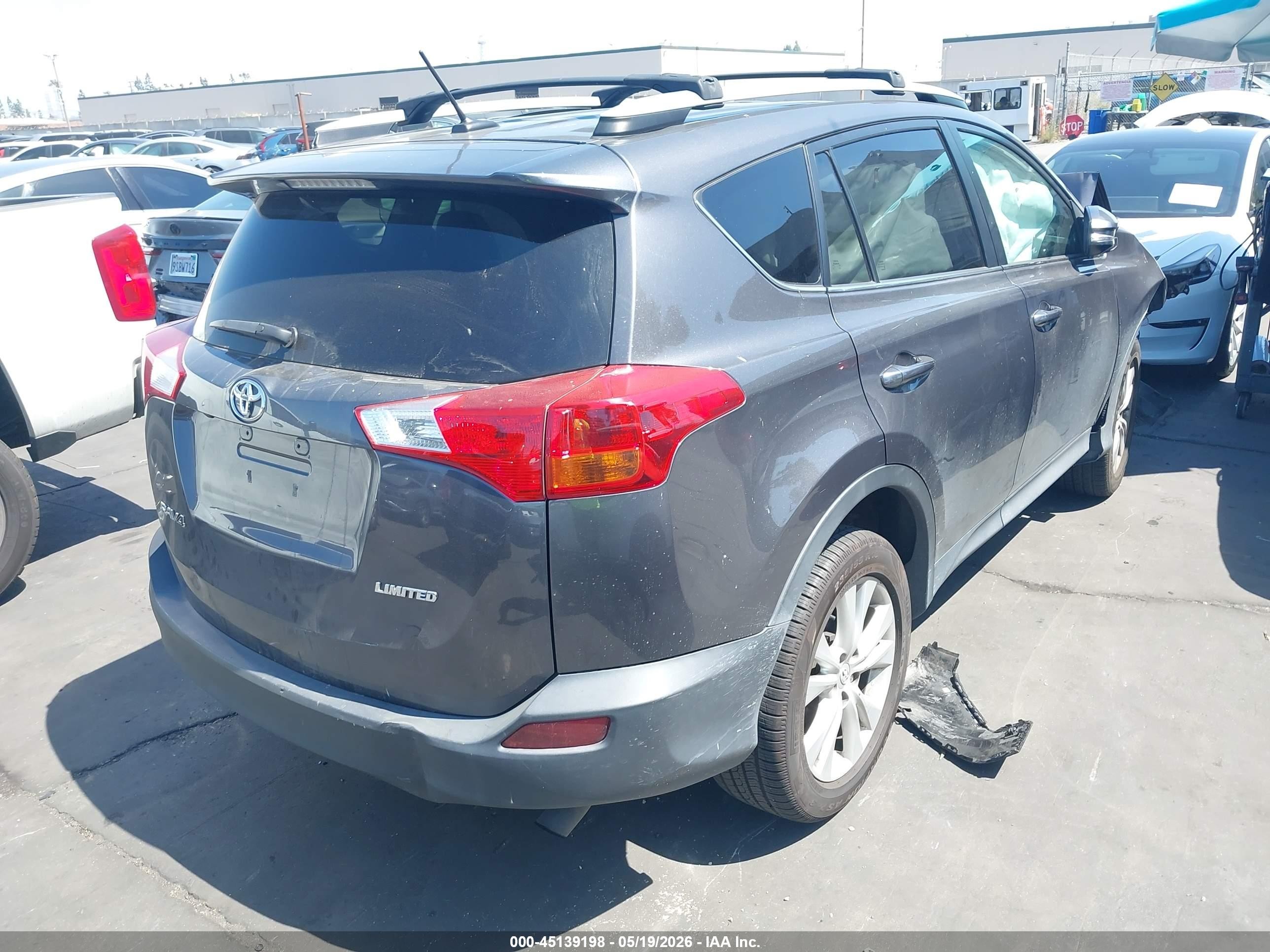 2015 Toyota Rav4 Limited Gray vin: 2T3YFREV7FW185310