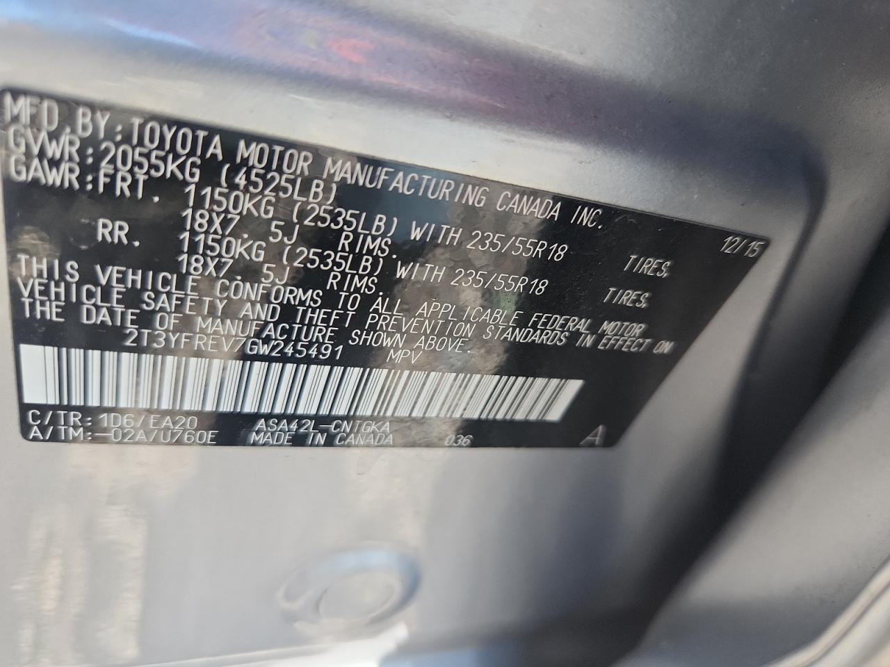 2016 Toyota Rav4 Limited Silver vin: 2T3YFREV7GW245491