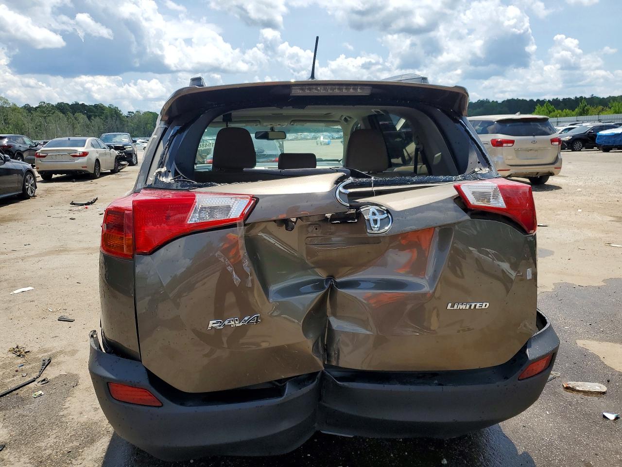 2013 Toyota Rav4 Limited Коричневый vin: 2T3YFREV8DW039270