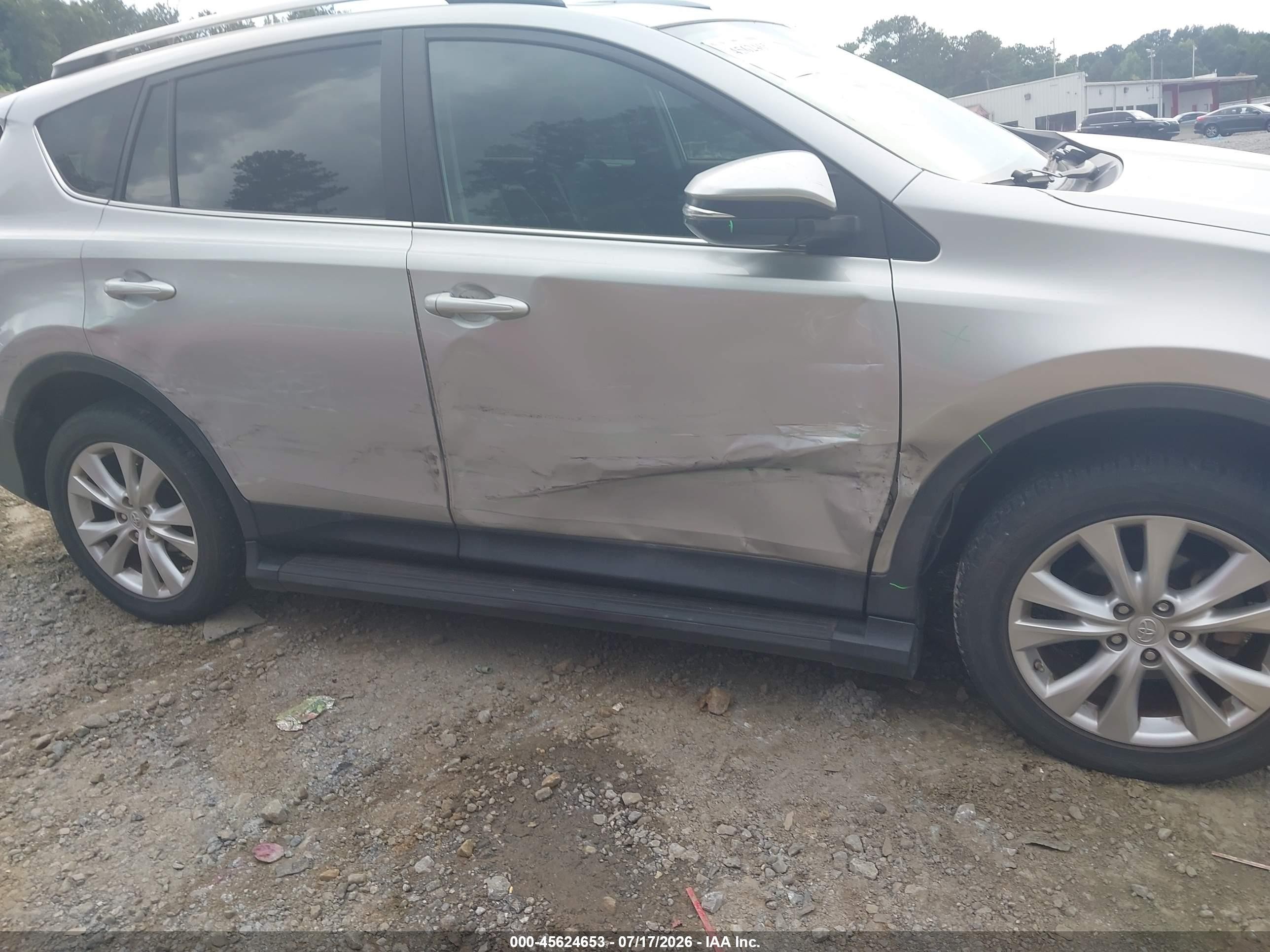 2013 Toyota Rav4 Limited Silver vin: 2T3YFREV8DW054867