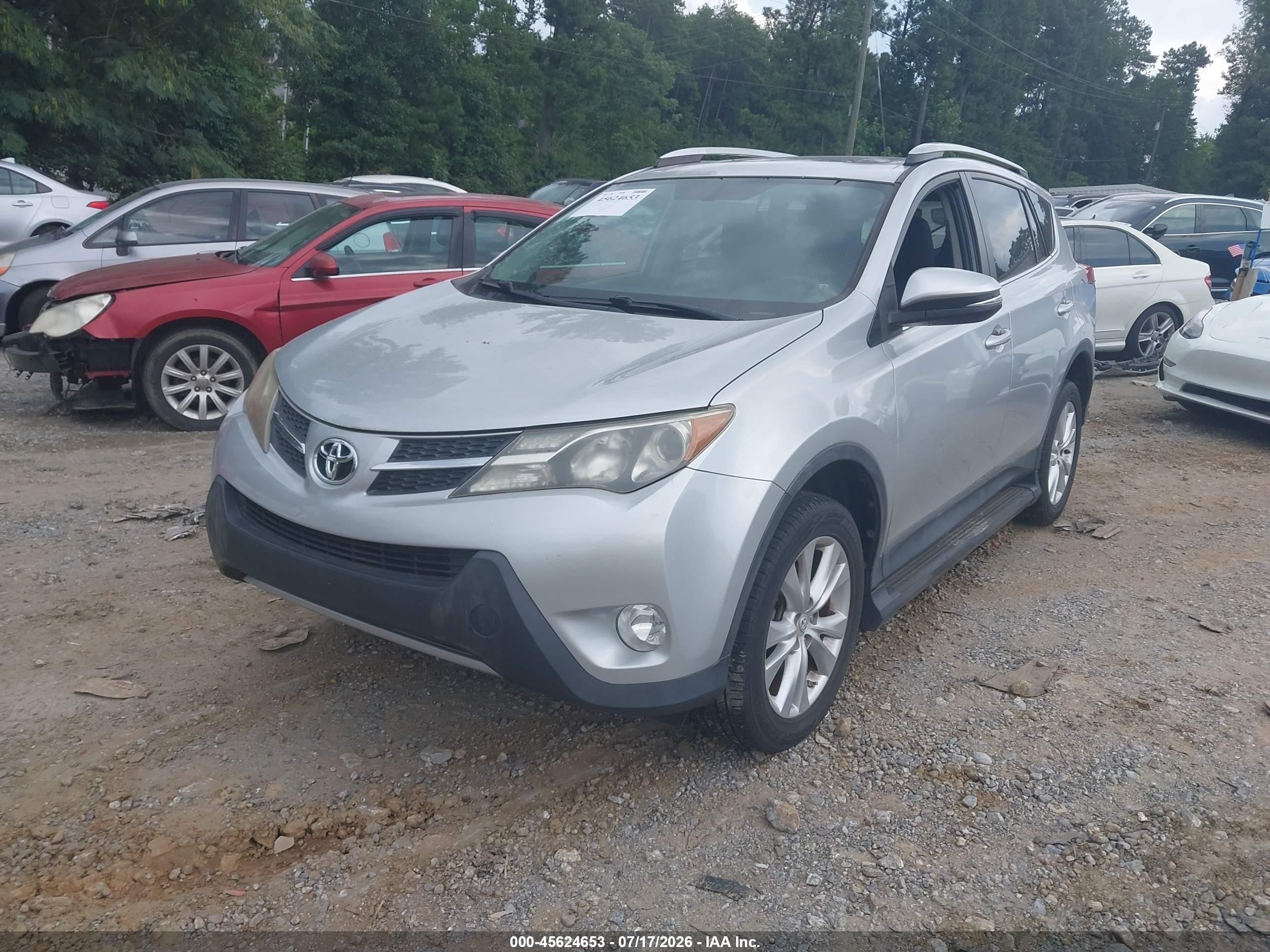 2013 Toyota Rav4 Limited Silver vin: 2T3YFREV8DW054867