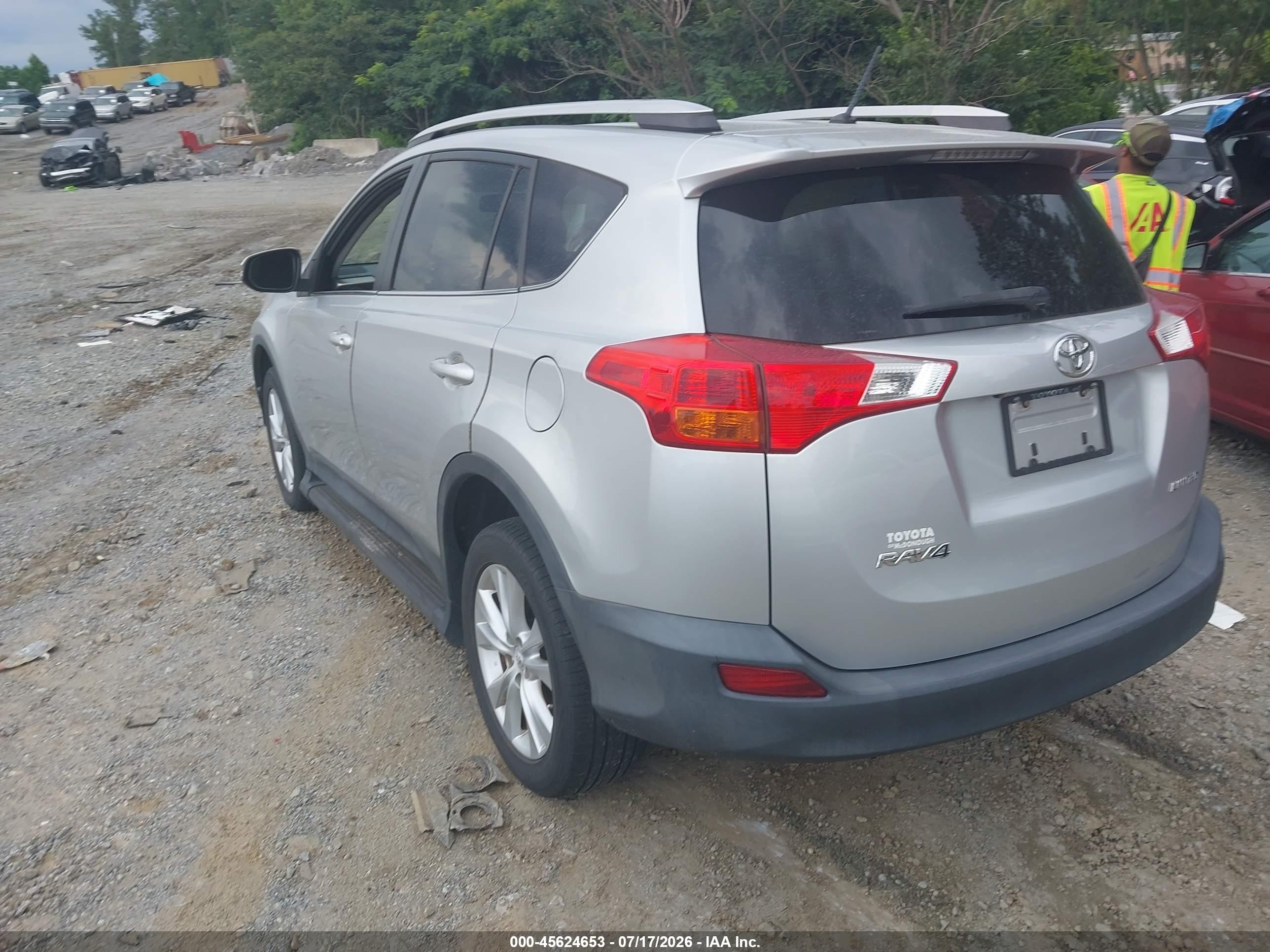 2013 Toyota Rav4 Limited Silver vin: 2T3YFREV8DW054867
