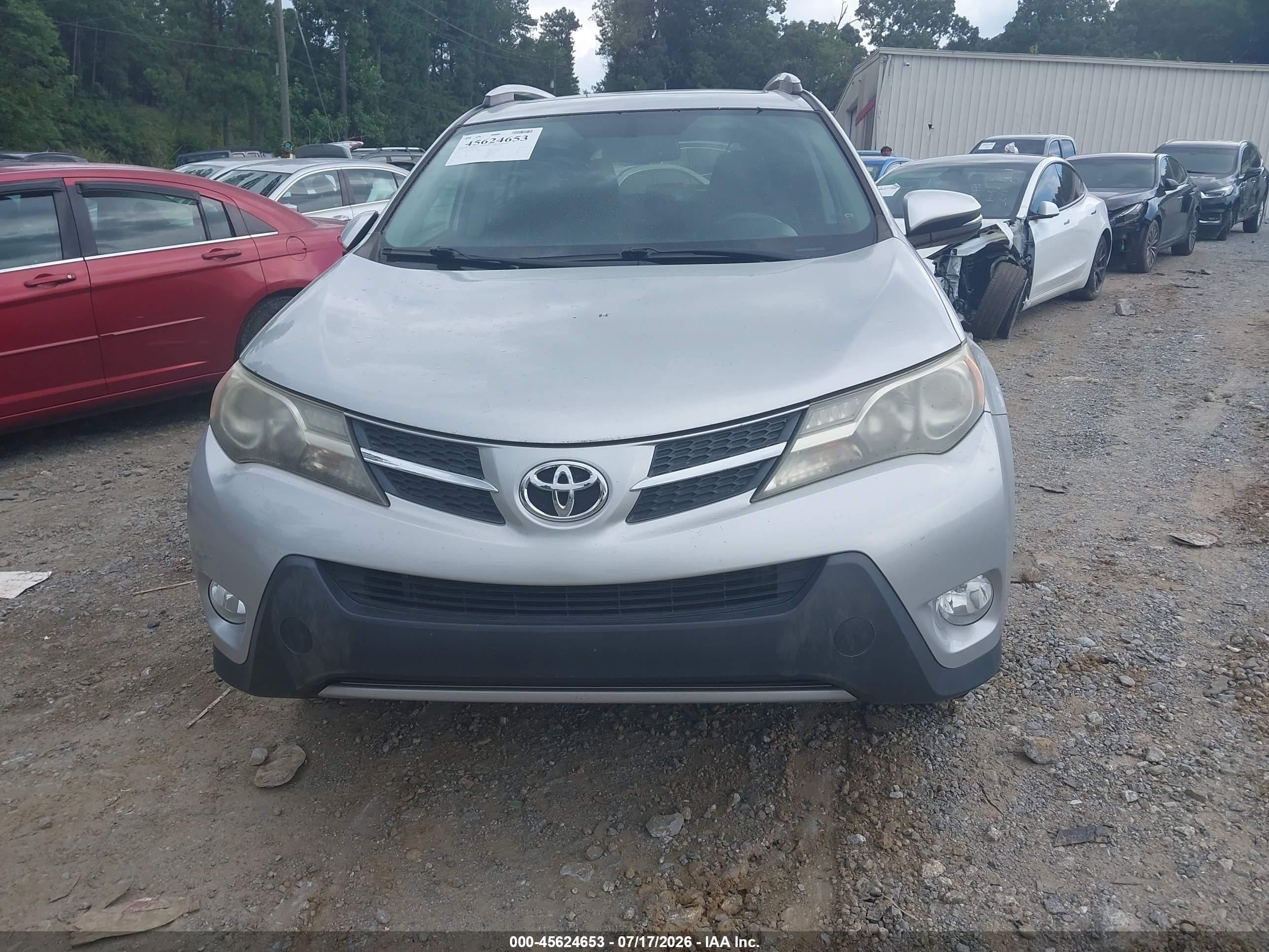 2013 Toyota Rav4 Limited Silver vin: 2T3YFREV8DW054867