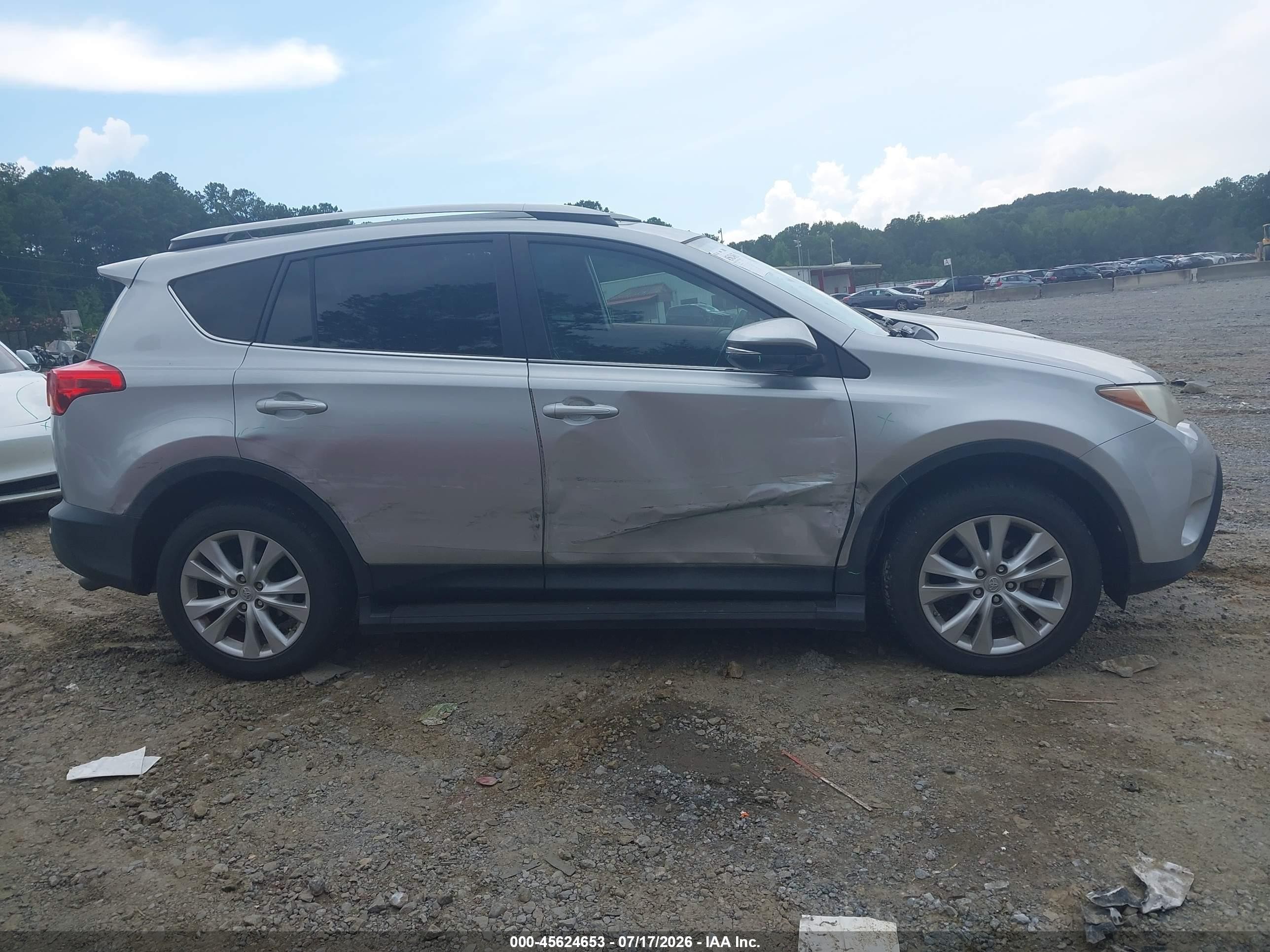 2013 Toyota Rav4 Limited Silver vin: 2T3YFREV8DW054867