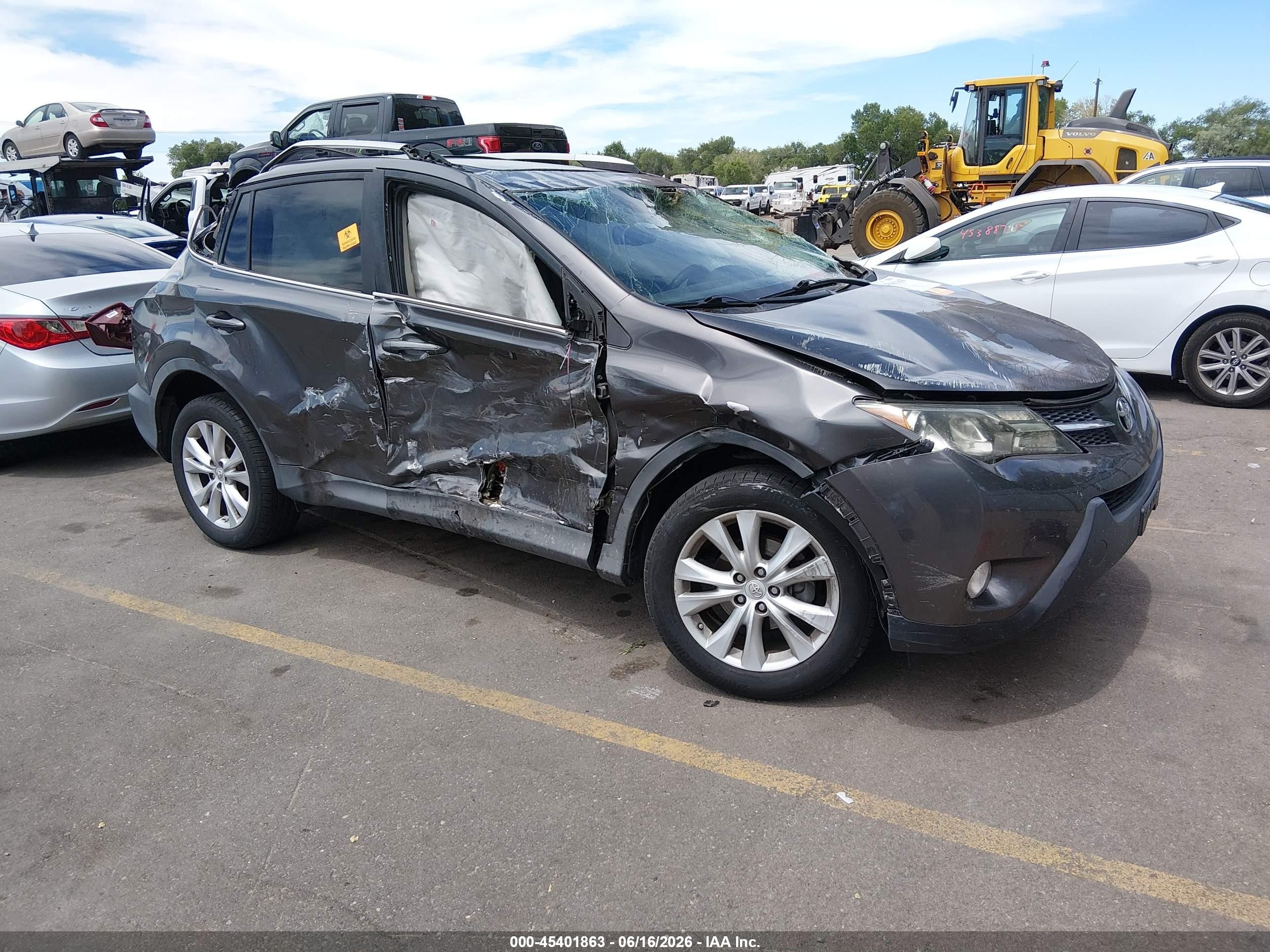 2013 Toyota Rav4 Limited Gray vin: 2T3YFREV8DW062113