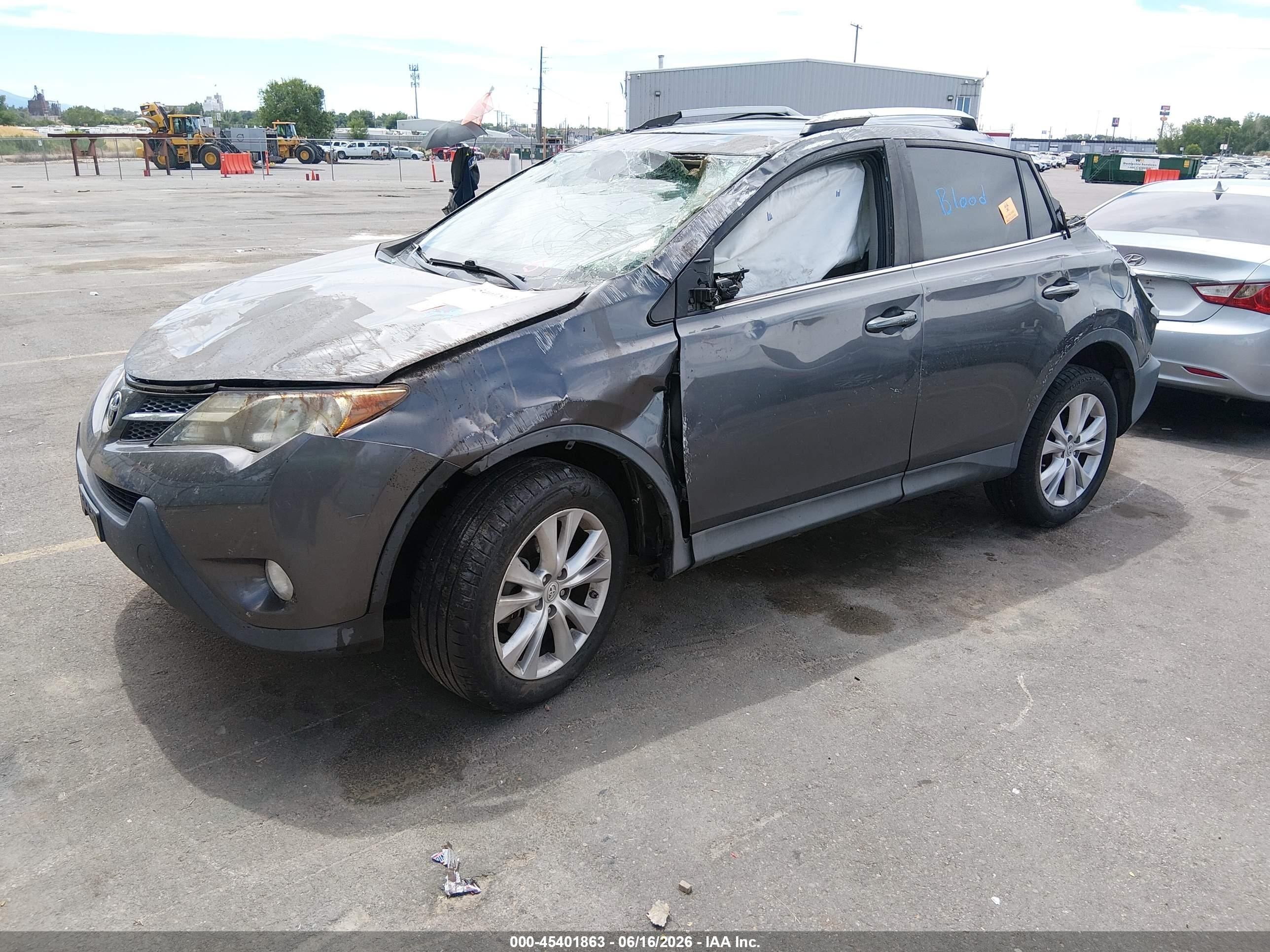 2013 Toyota Rav4 Limited Gray vin: 2T3YFREV8DW062113