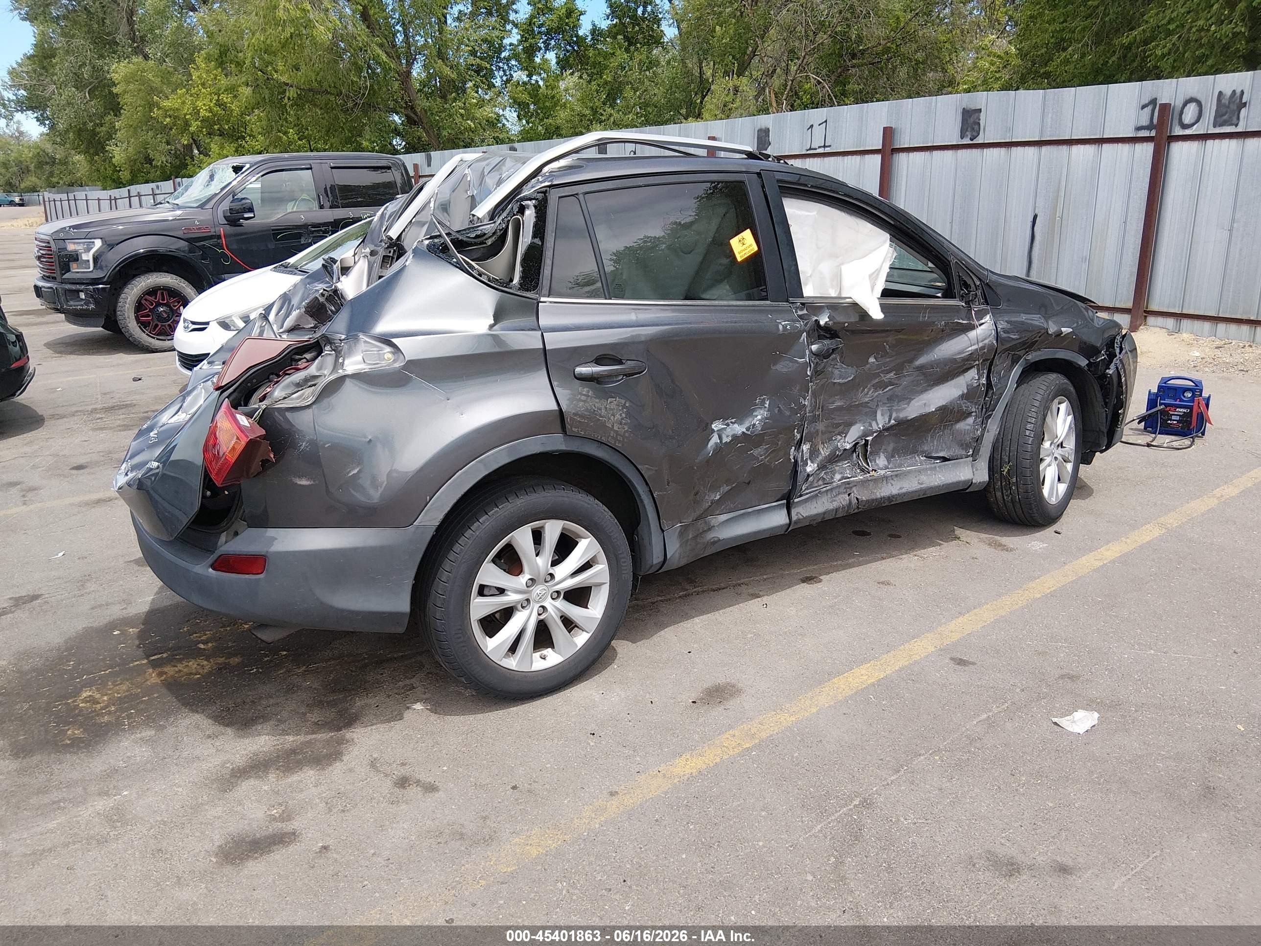 2013 Toyota Rav4 Limited Gray vin: 2T3YFREV8DW062113