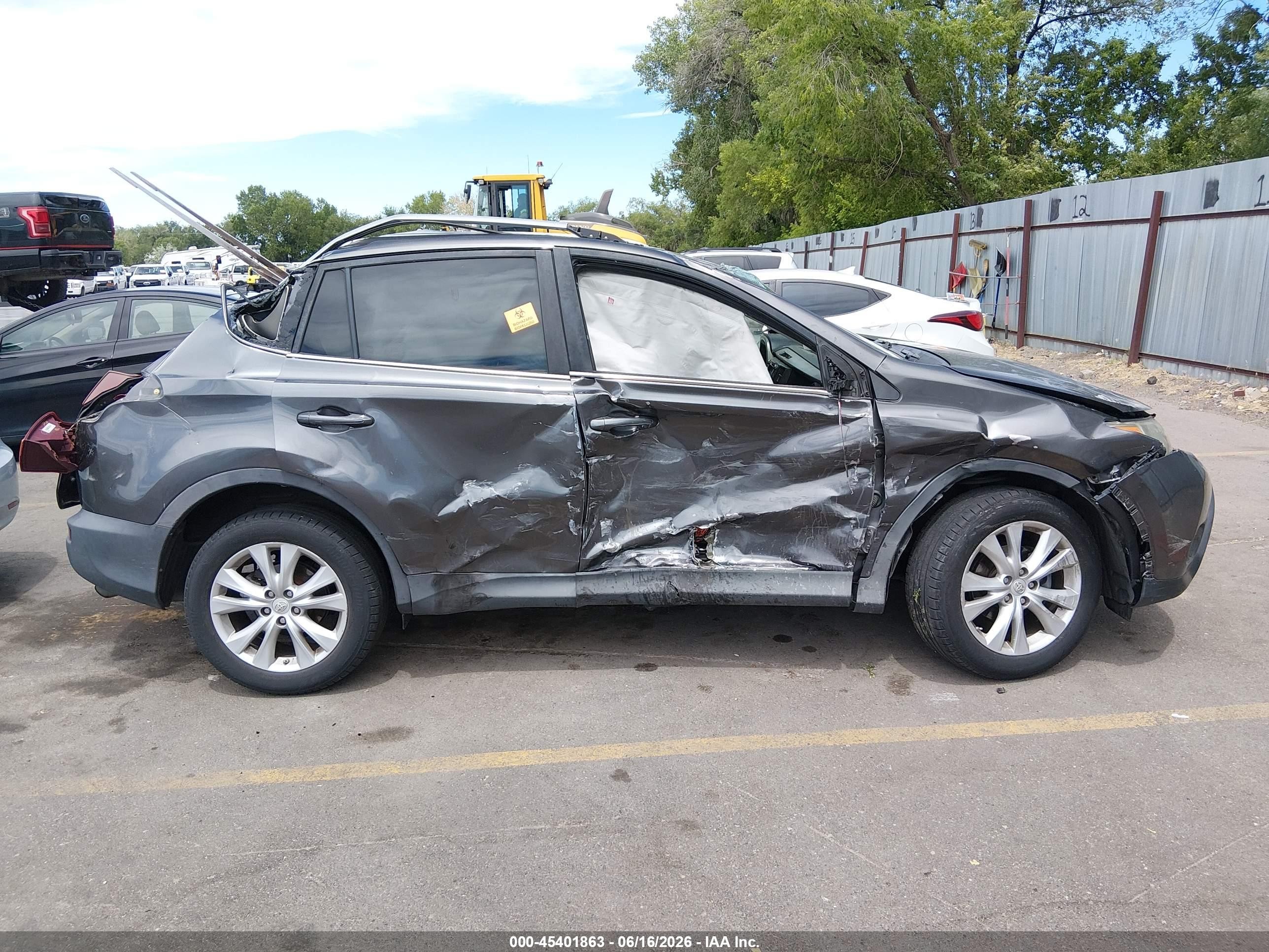 2013 Toyota Rav4 Limited Gray vin: 2T3YFREV8DW062113