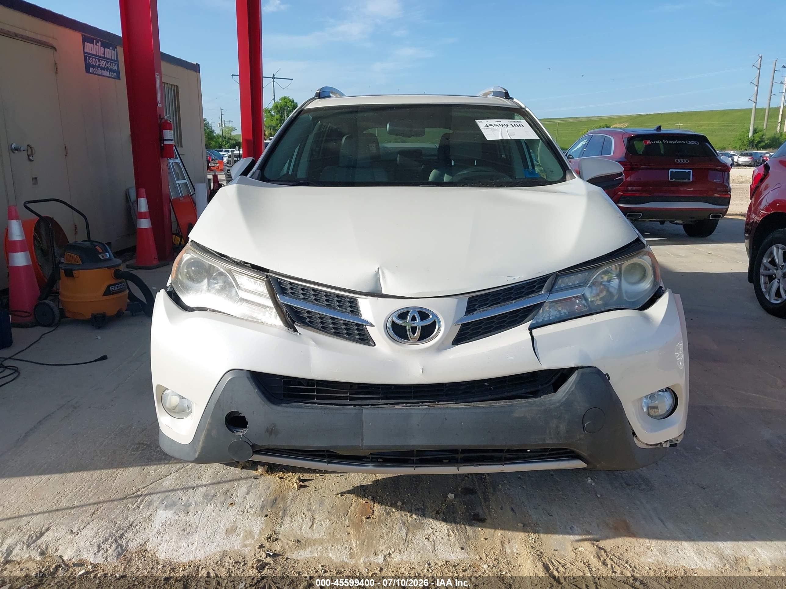 2014 Toyota Rav4 Limited White vin: 2T3YFREV8EW085019