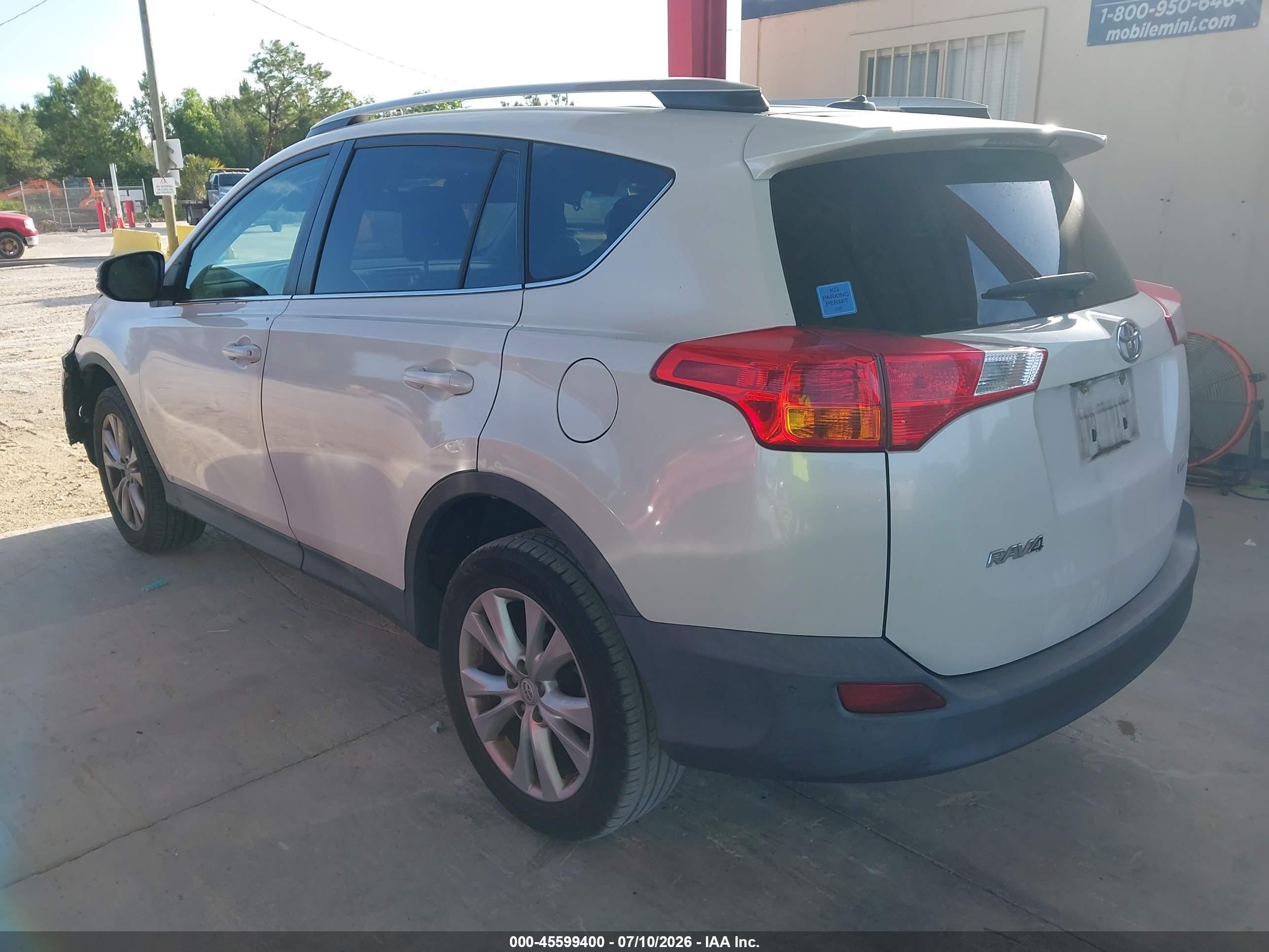 2014 Toyota Rav4 Limited White vin: 2T3YFREV8EW085019