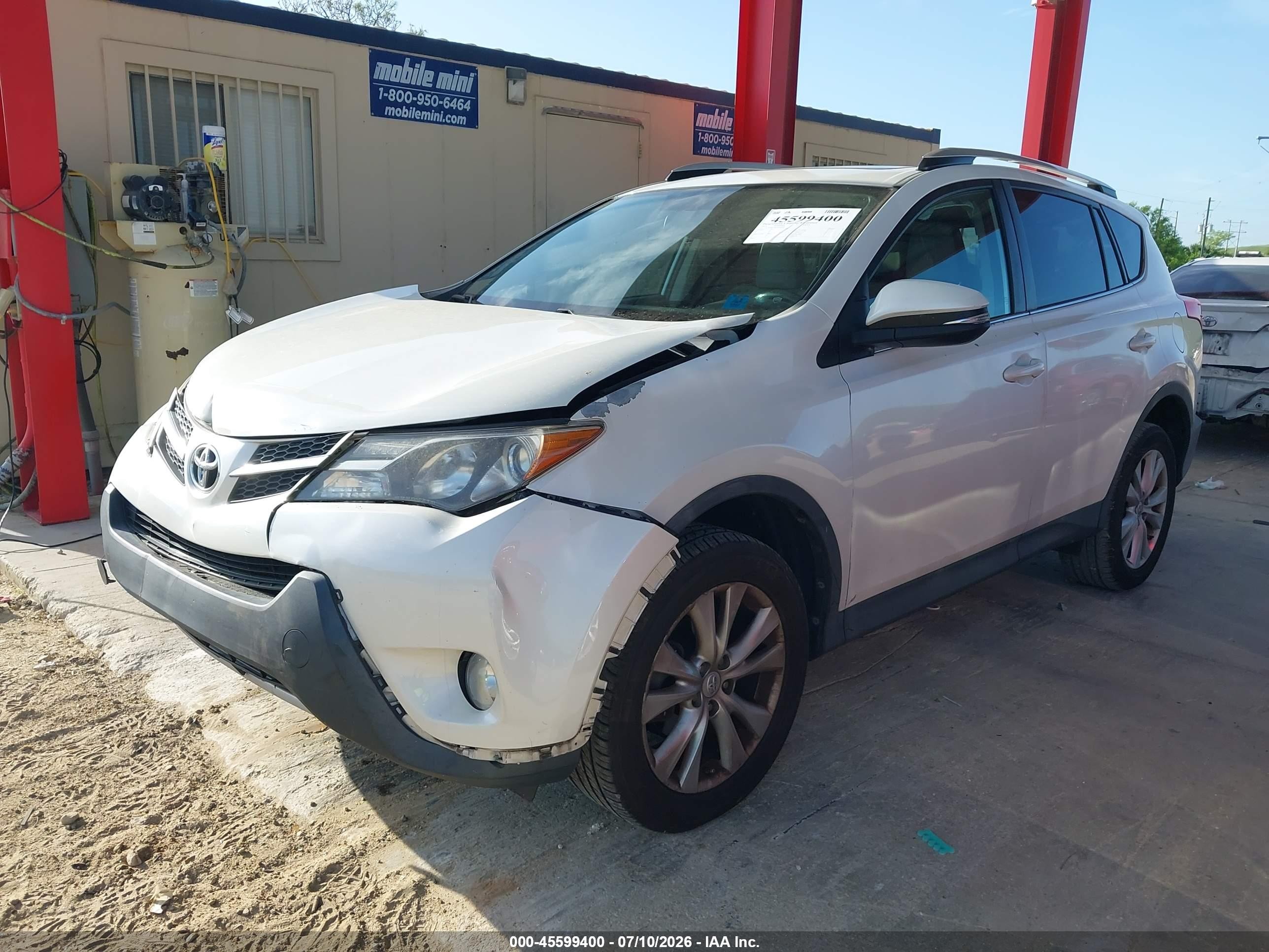 2014 Toyota Rav4 Limited White vin: 2T3YFREV8EW085019