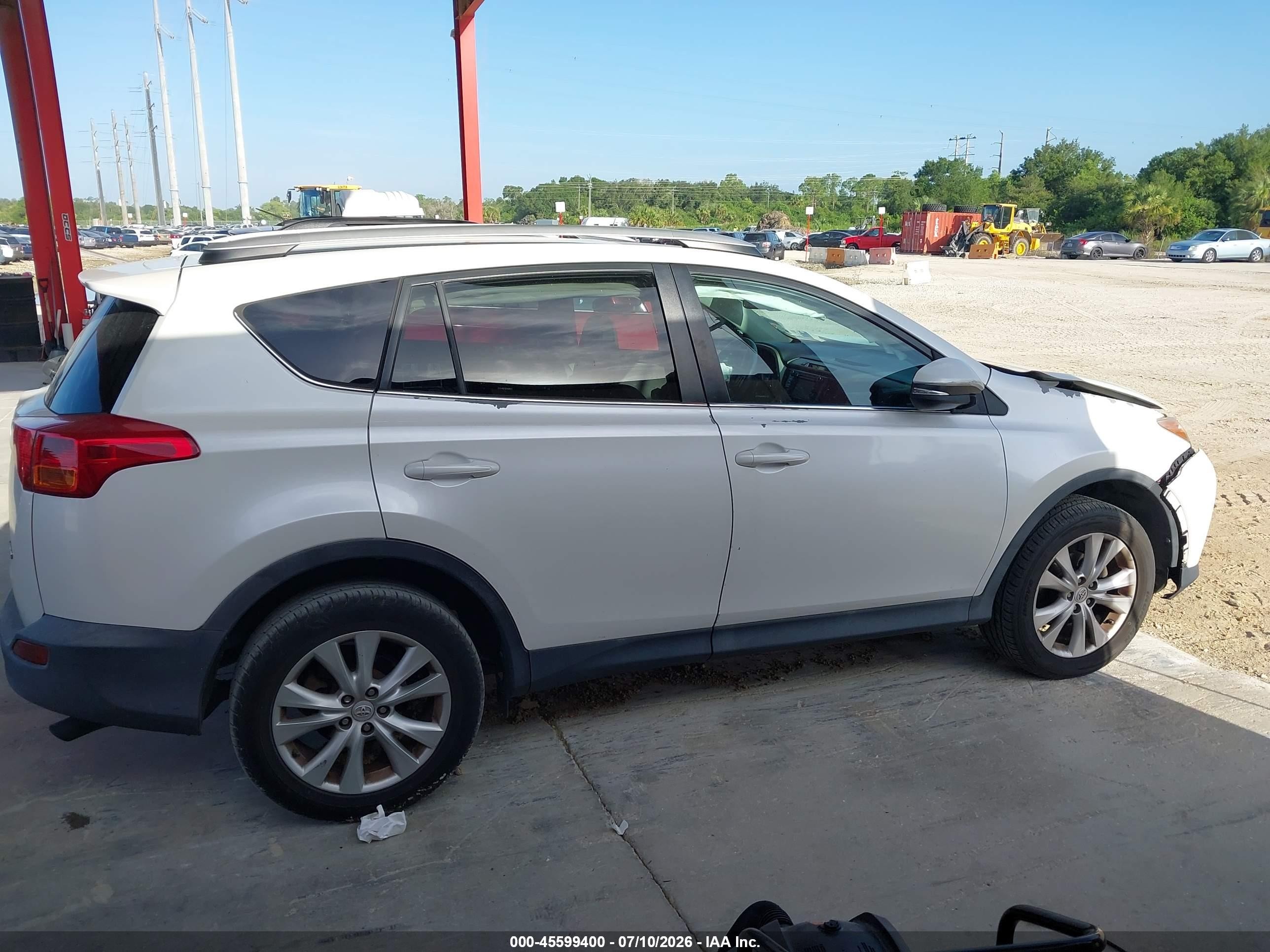2014 Toyota Rav4 Limited White vin: 2T3YFREV8EW085019