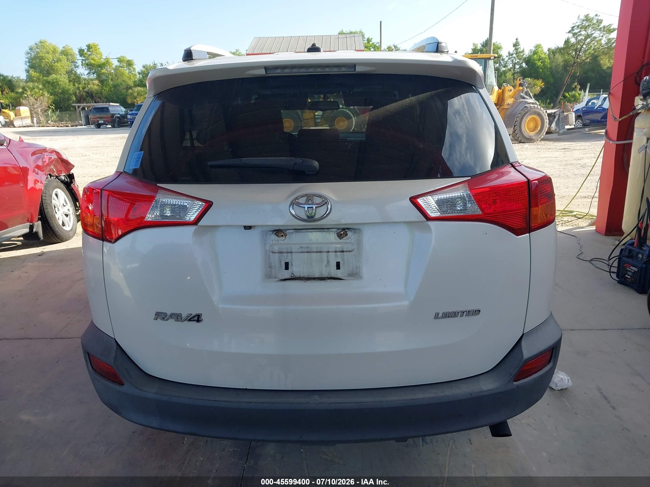 2014 Toyota Rav4 Limited White vin: 2T3YFREV8EW085019