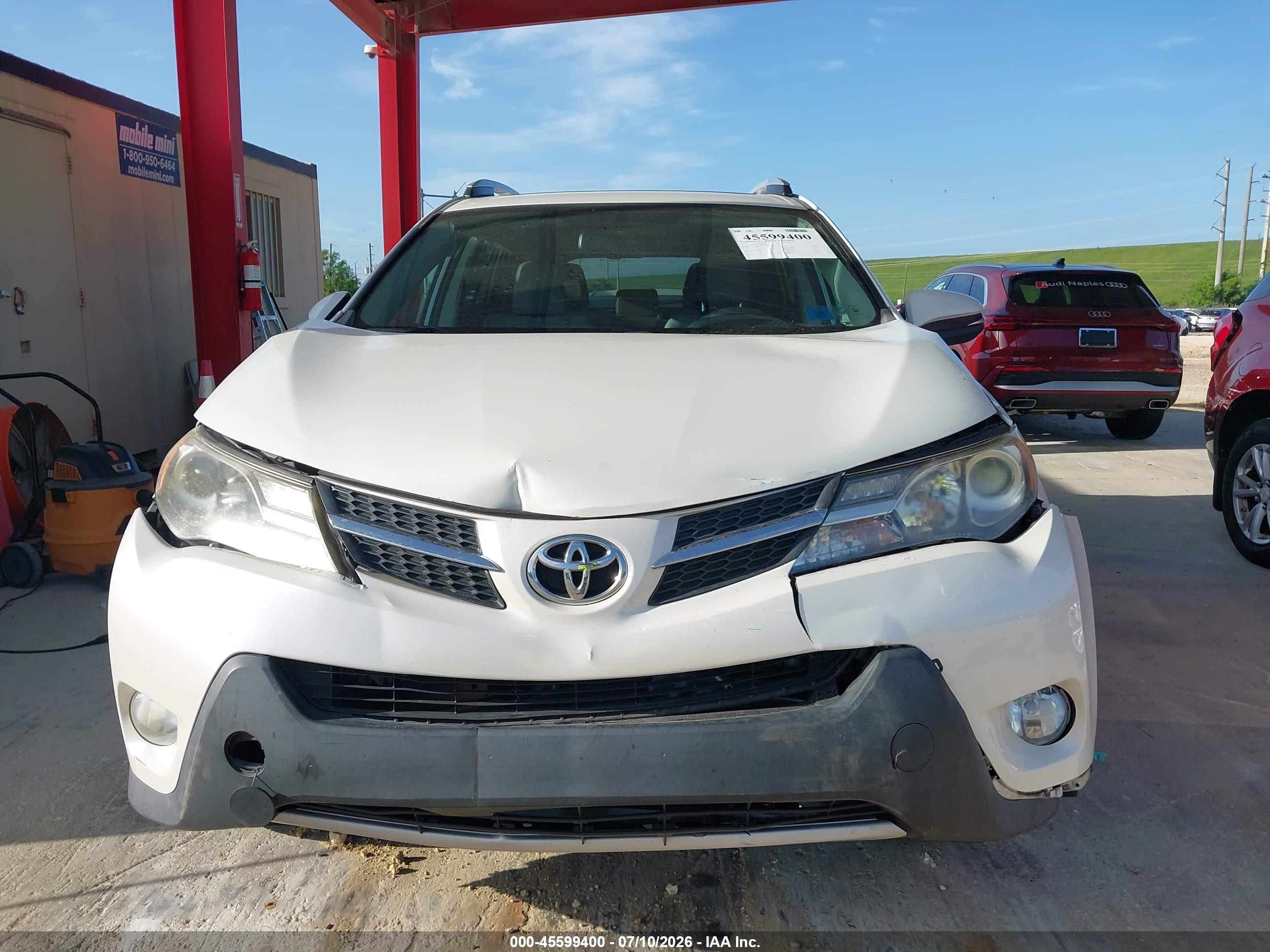 2014 Toyota Rav4 Limited White vin: 2T3YFREV8EW085019