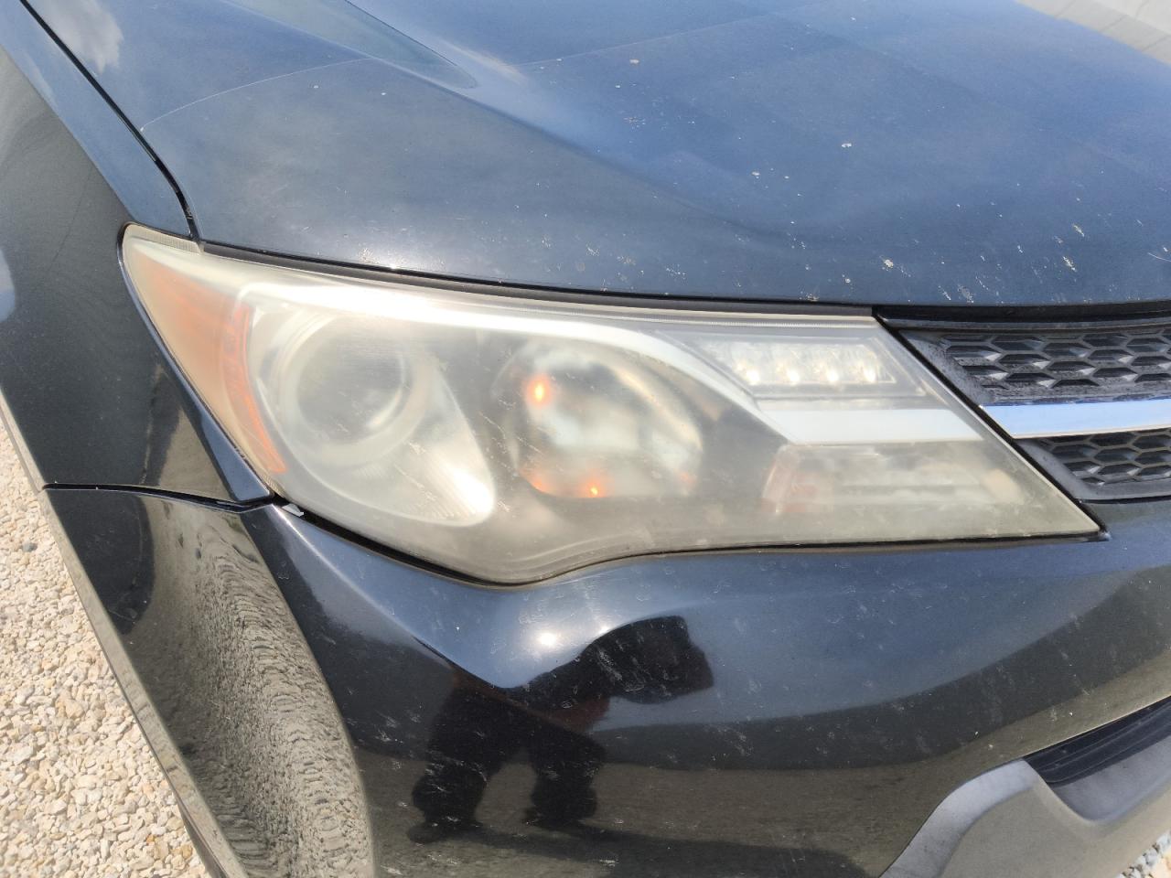 2014 Toyota Rav4 Limited Black vin: 2T3YFREV8EW093489 Damage: Right Head Lamp, Faded, Acceptable