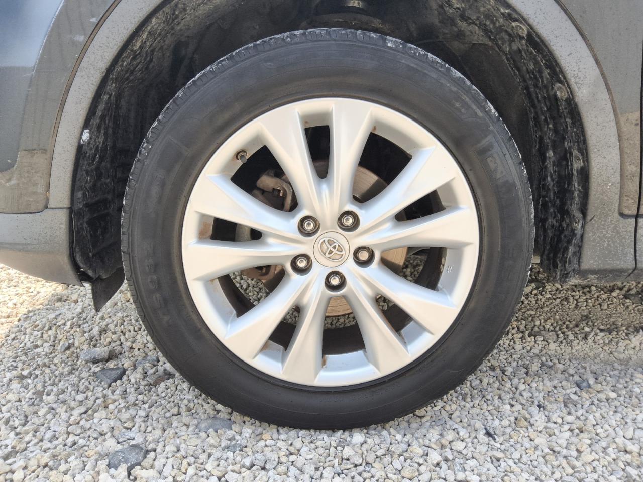 2014 Toyota Rav4 Limited Black vin: 2T3YFREV8EW093489 Damage: Left Front Tire, Worn, Replacement Required