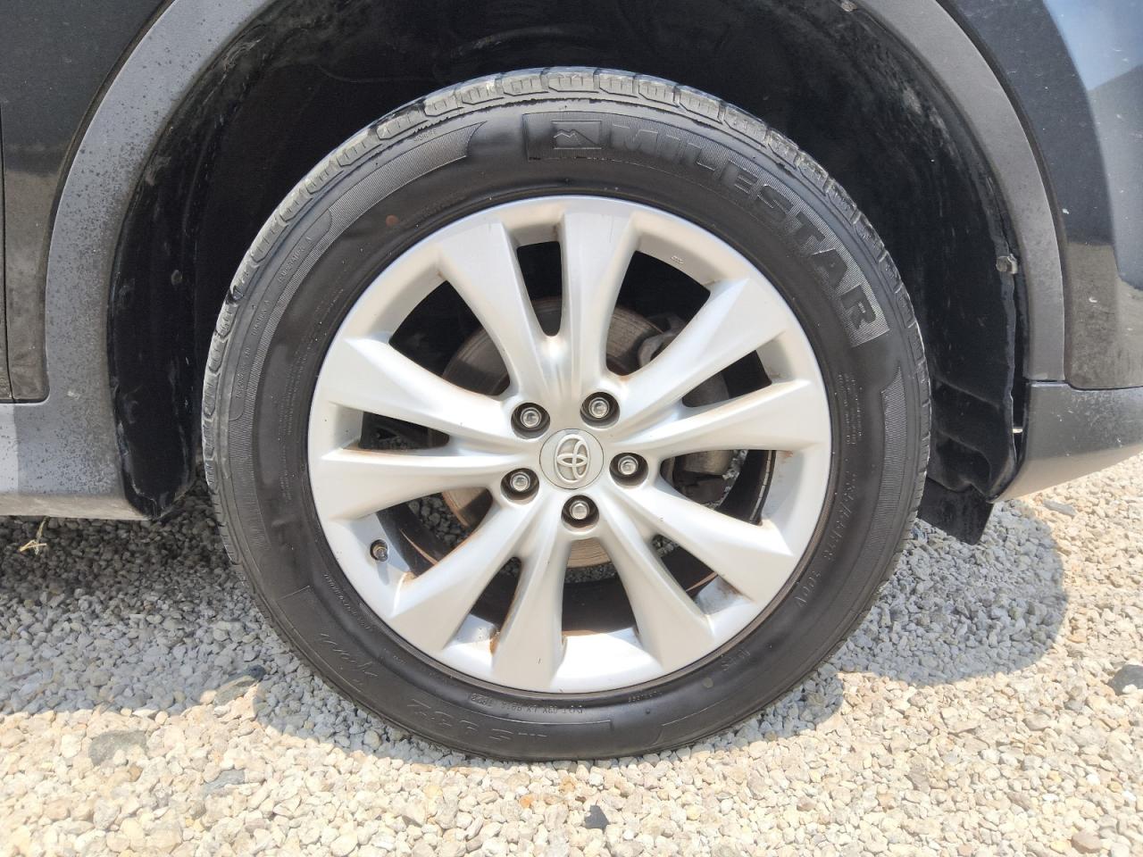 2014 Toyota Rav4 Limited Black vin: 2T3YFREV8EW093489 Damage: Right Front Tire, Worn, Replacement Required