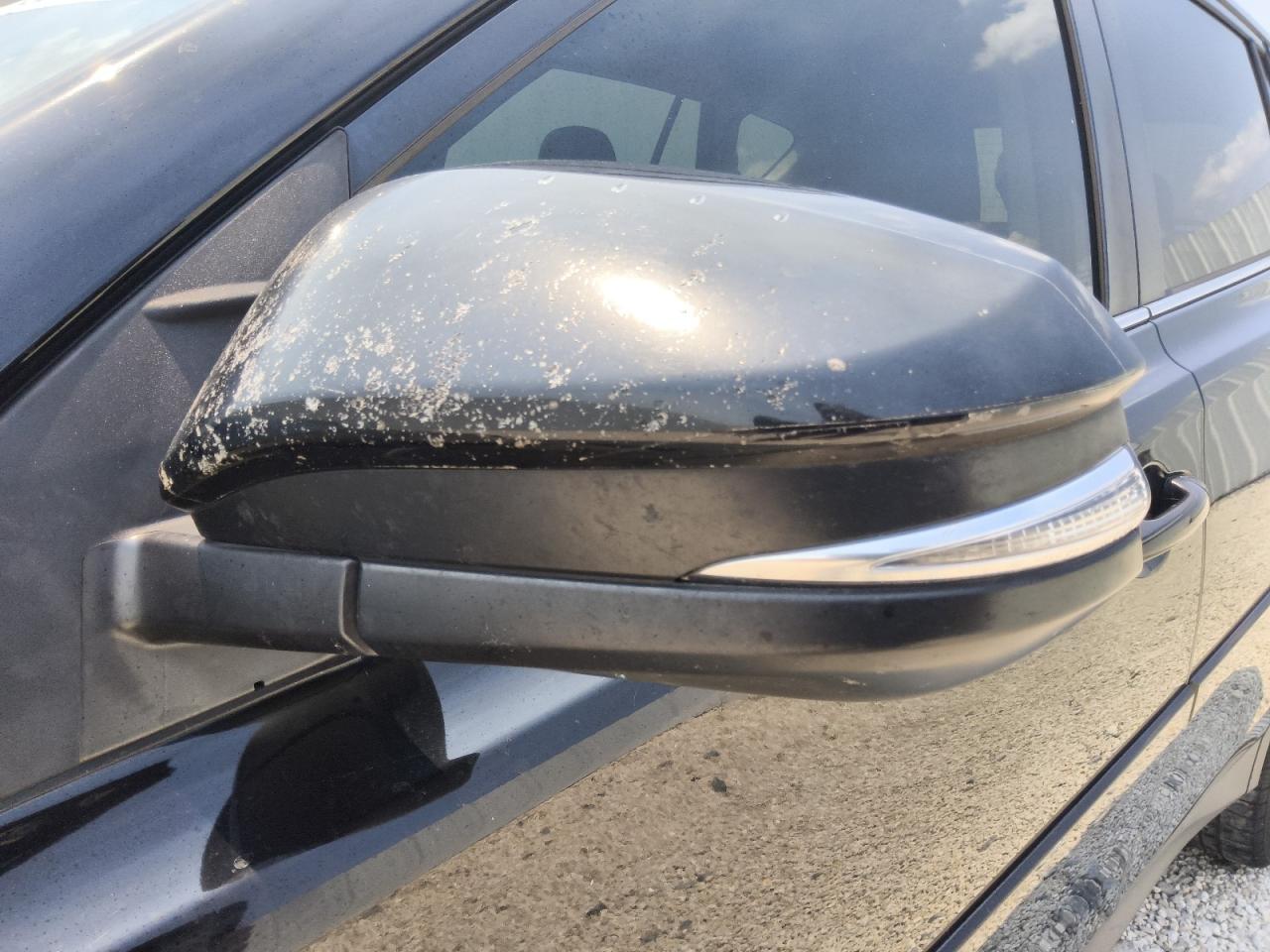 2014 Toyota Rav4 Limited Black vin: 2T3YFREV8EW093489 Damage: Lf Mirror Cover, Scraped, 9 To 10 Inches