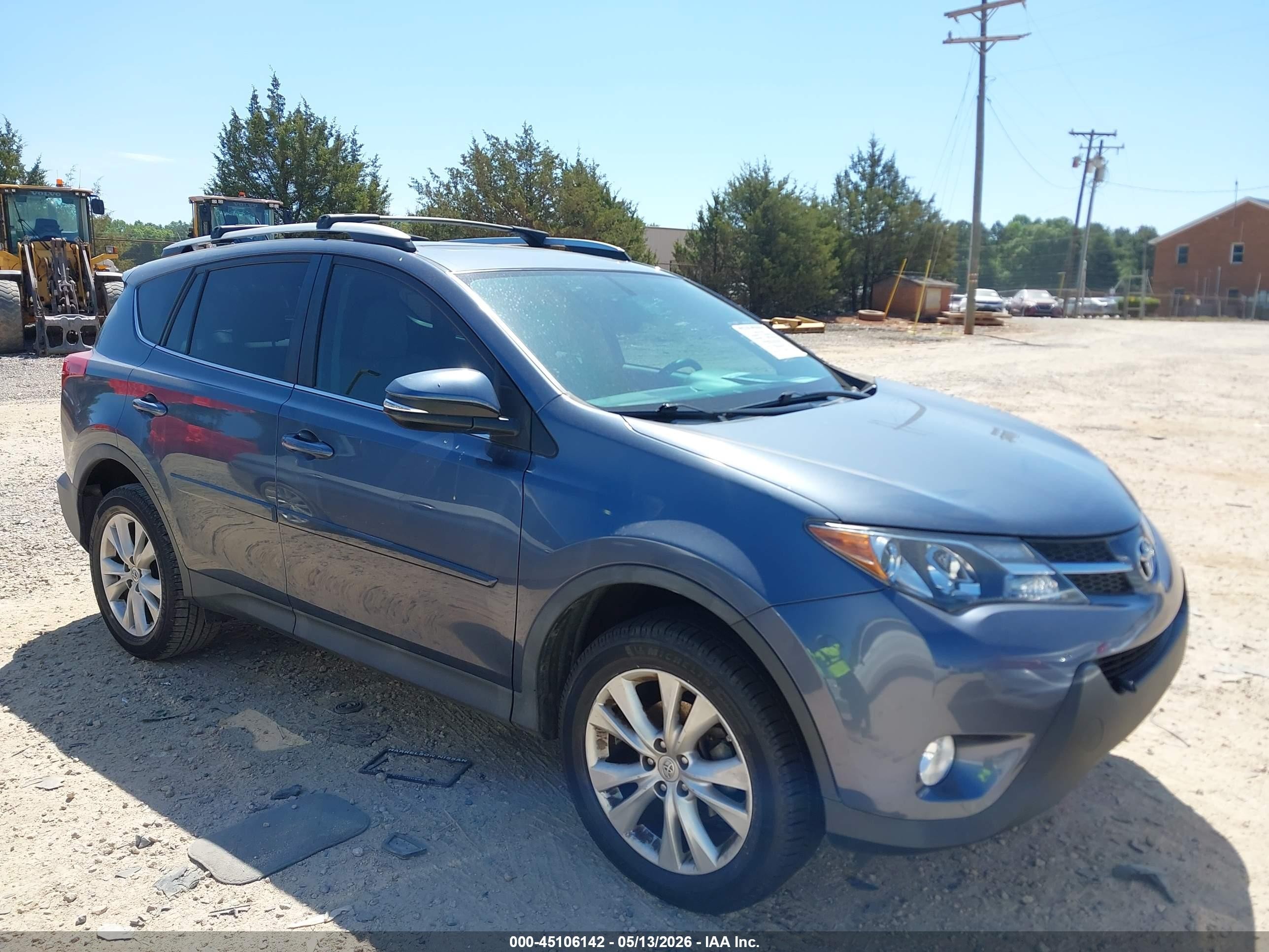 2014 Toyota Rav4 Limited Blue vin: 2T3YFREV8EW105561