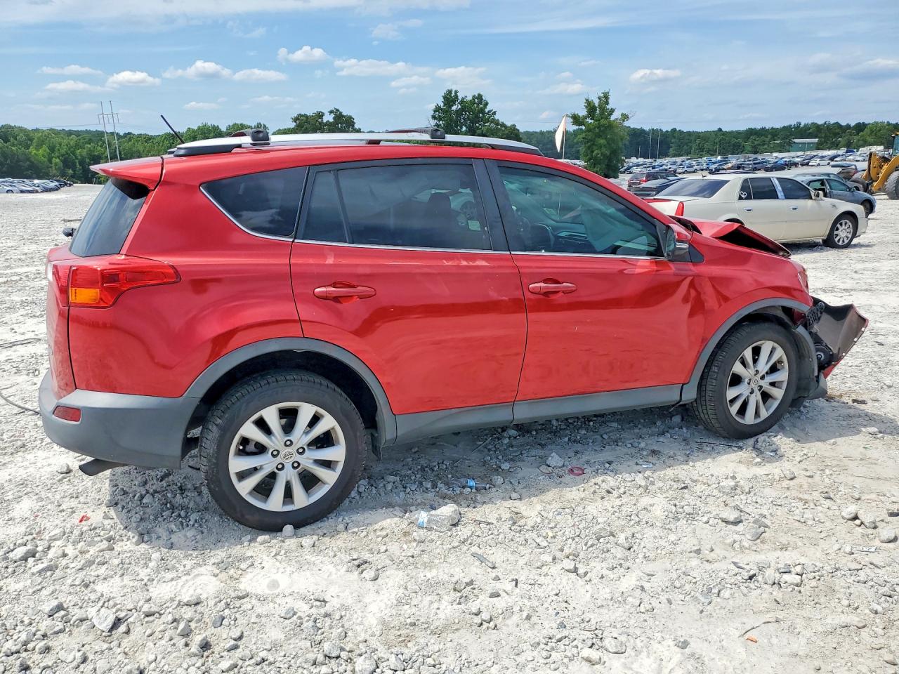 2015 Toyota Rav4 Limited Red vin: 2T3YFREV8FW194579