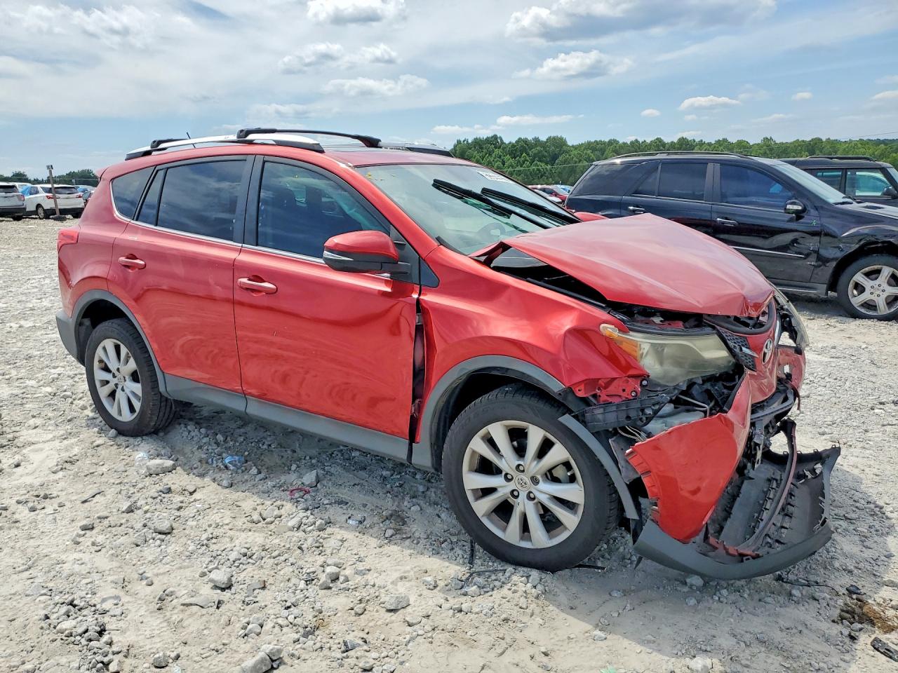 2015 Toyota Rav4 Limited Red vin: 2T3YFREV8FW194579