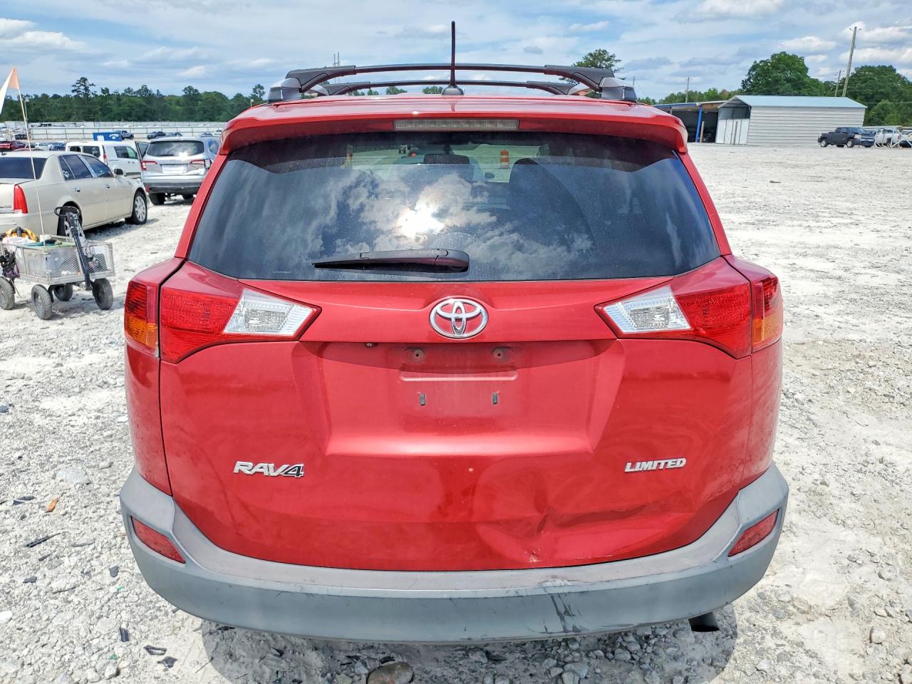 2015 Toyota Rav4 Limited Red vin: 2T3YFREV8FW194579