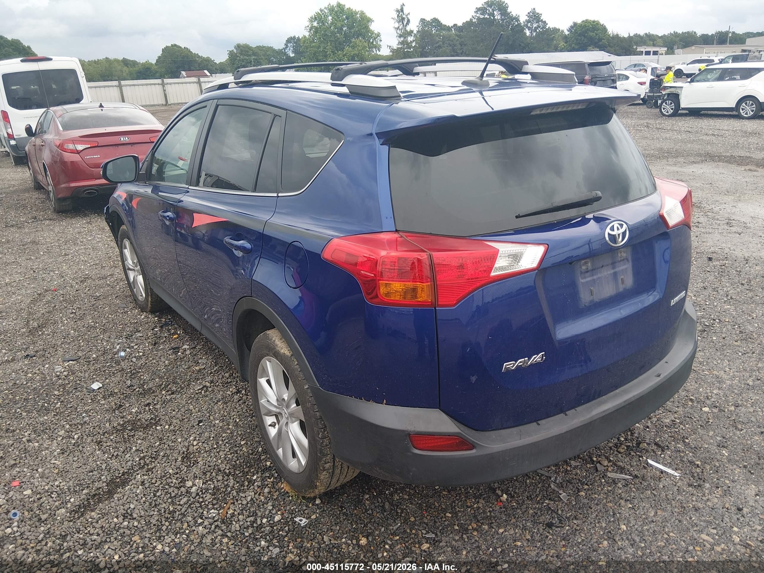 2015 Toyota Rav4 Limited Blue vin: 2T3YFREV8FW207010