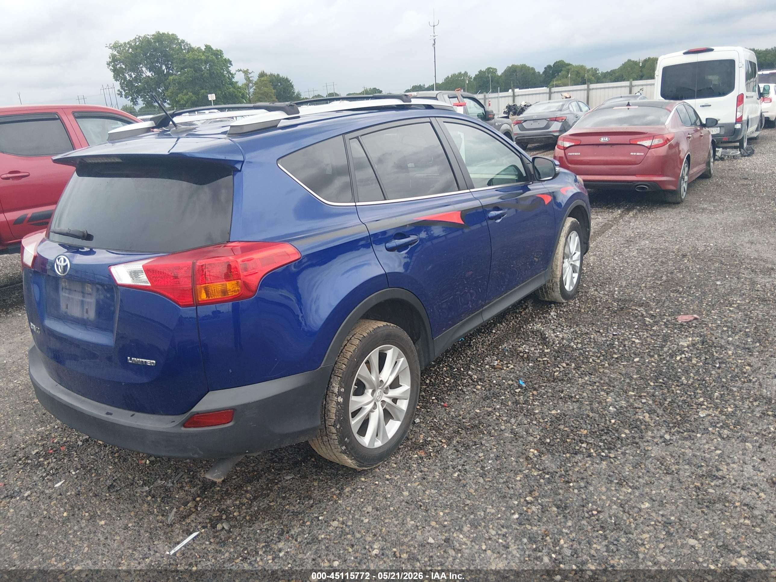 2015 Toyota Rav4 Limited Blue vin: 2T3YFREV8FW207010